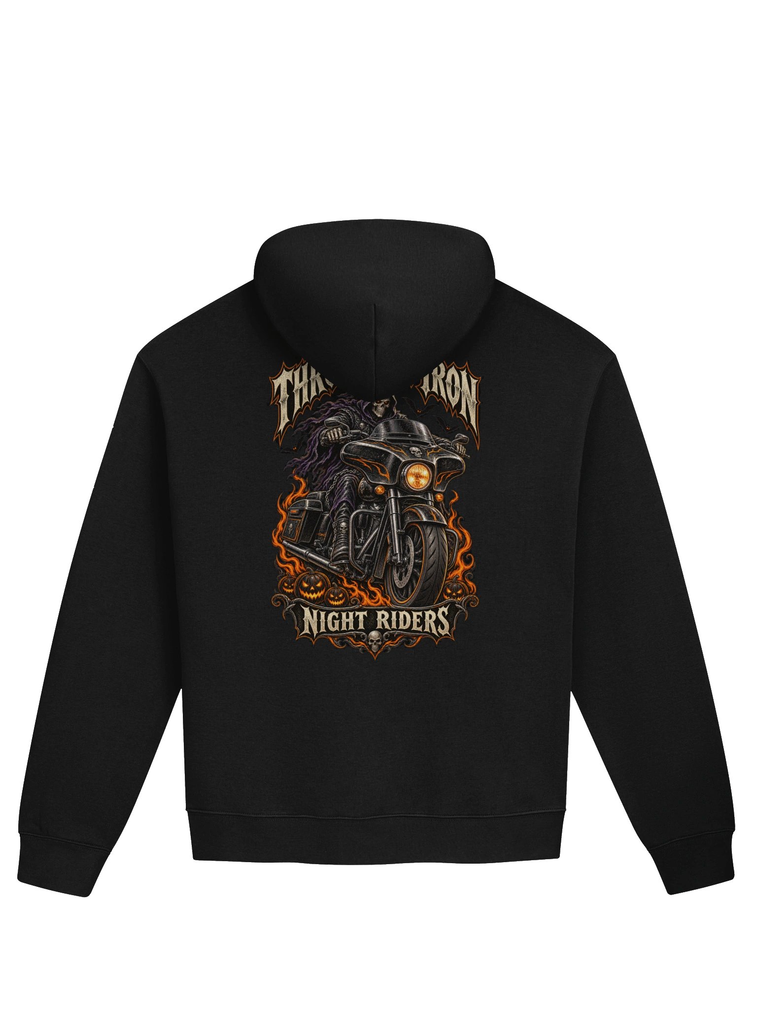 Throttle & Iron Night Riders Grim Reaper Halloween Hoodie product image (2)