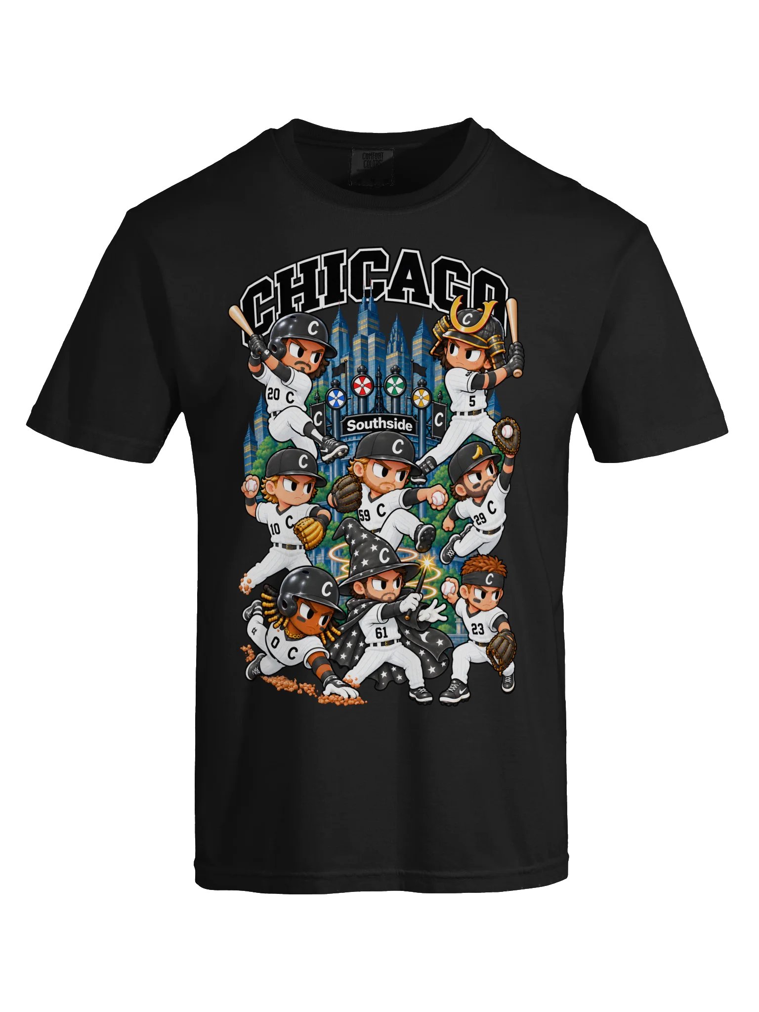 Chicago Southside 2026 Baseball Animated Player T-Shirt product image (9)