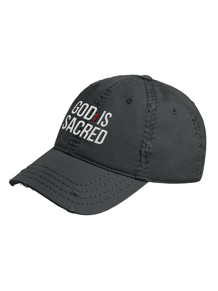 God Is Sacred - Distressed Dad Hat (Dark) product image (2)