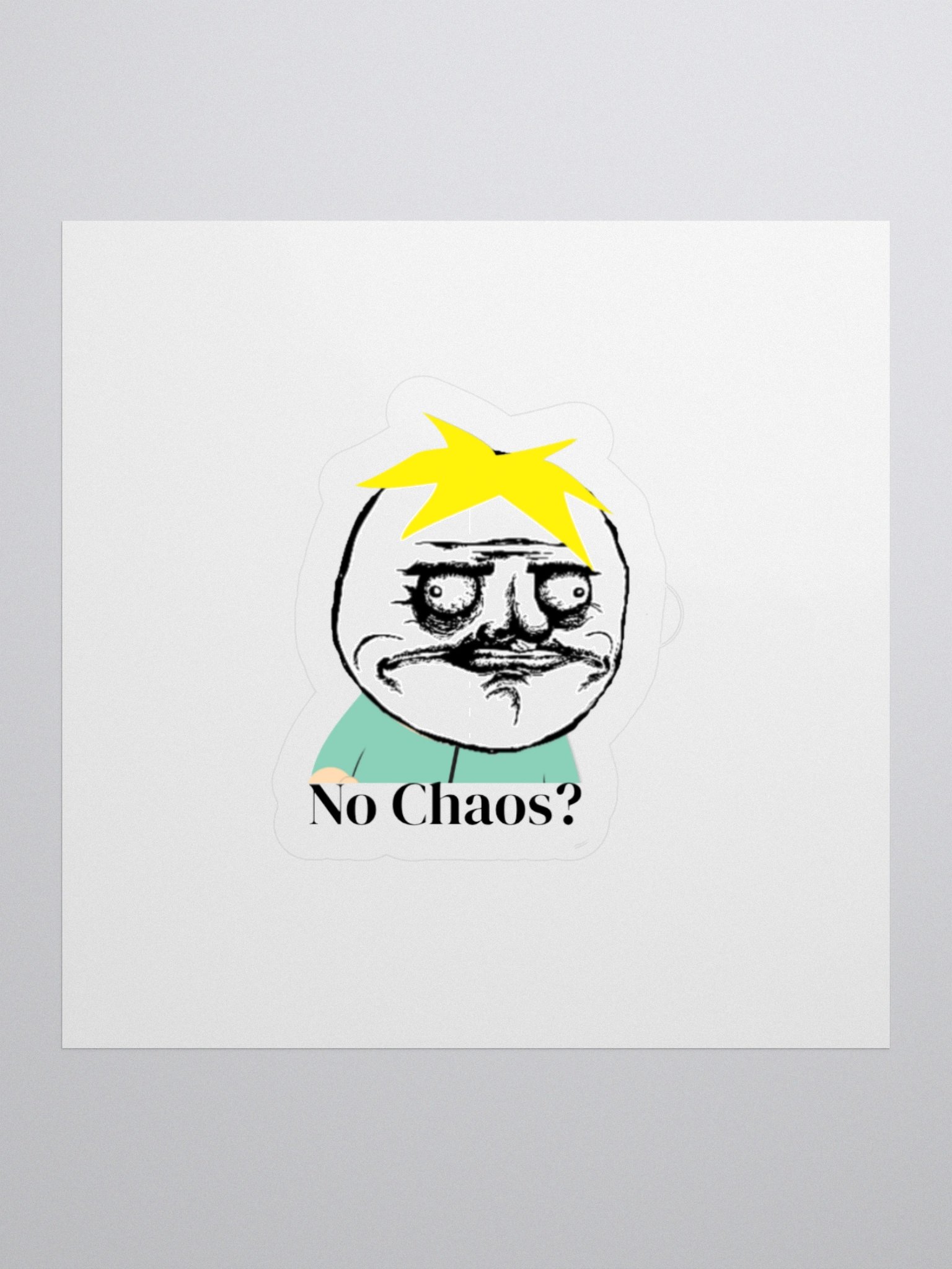 "No Chaos?" Sticker product image (1)