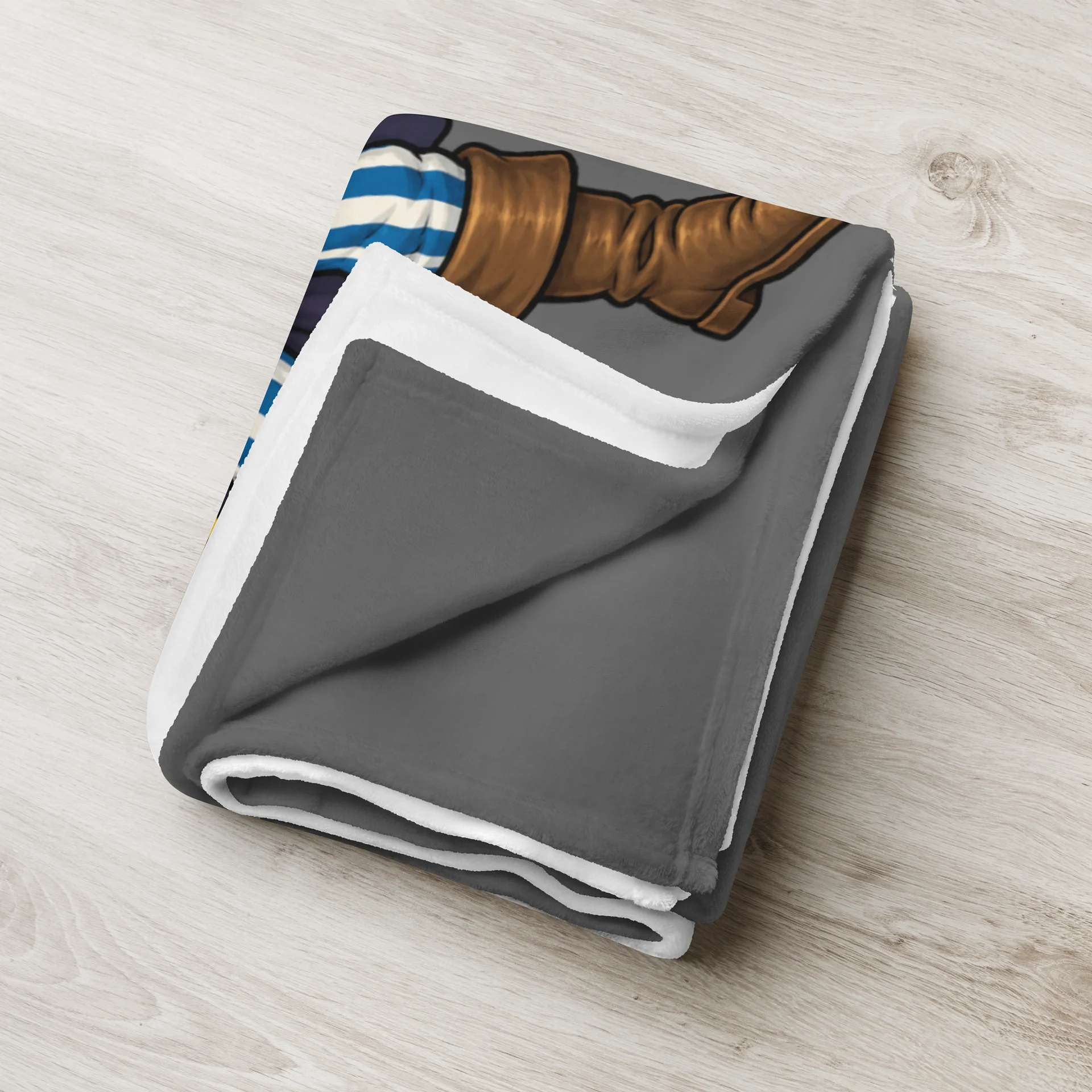Captain Skully Adventure Courage Kindness - Throw Blanket product image (3)