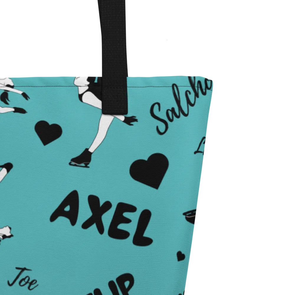 Ice skating Print Tote bag - Light Blue product image (3)