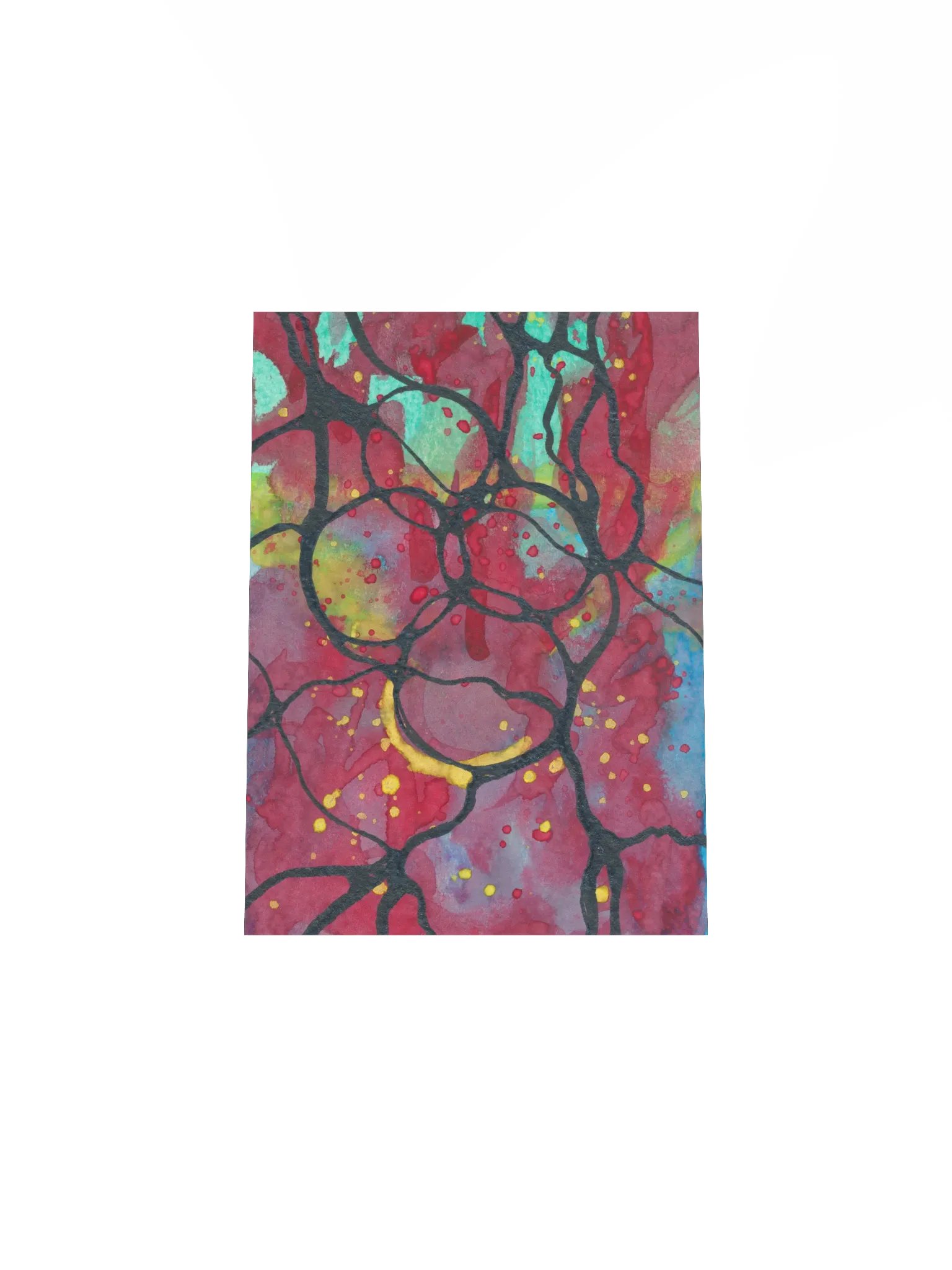 Abstract Ink & Watercolor Print product image (4)