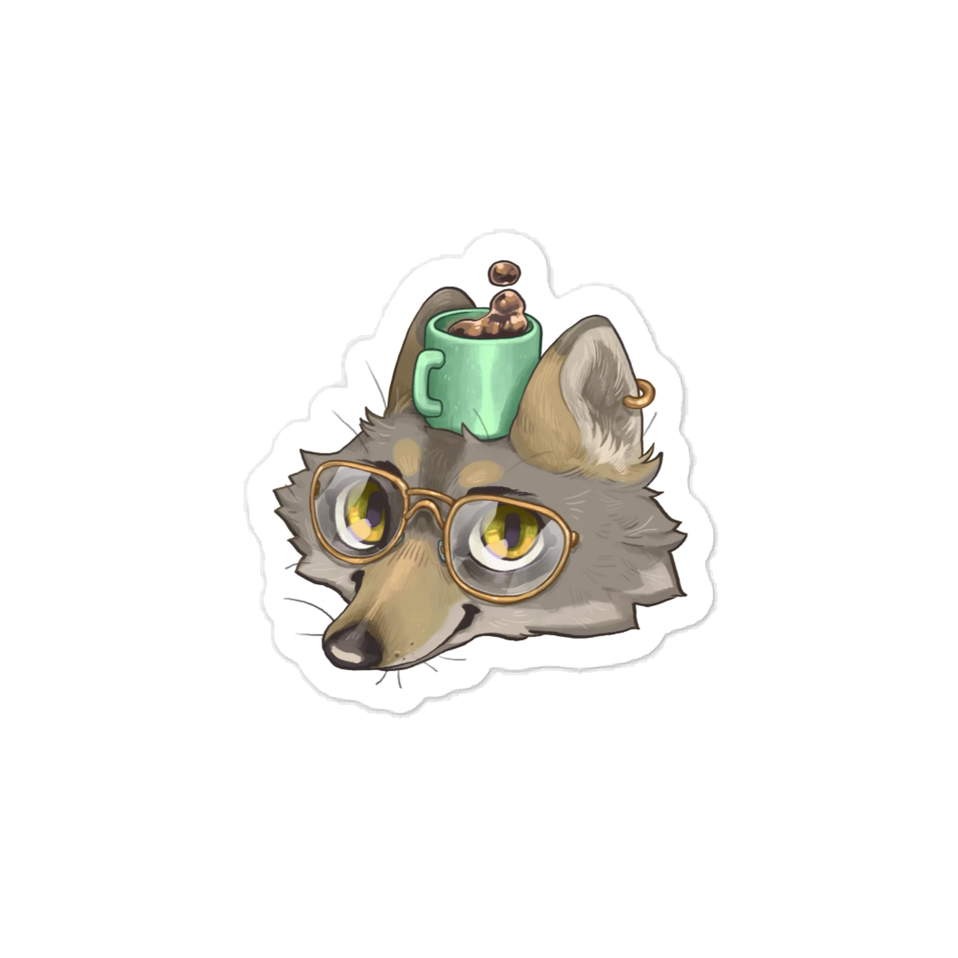 Cup O' Wolf - Sticker product image (1)