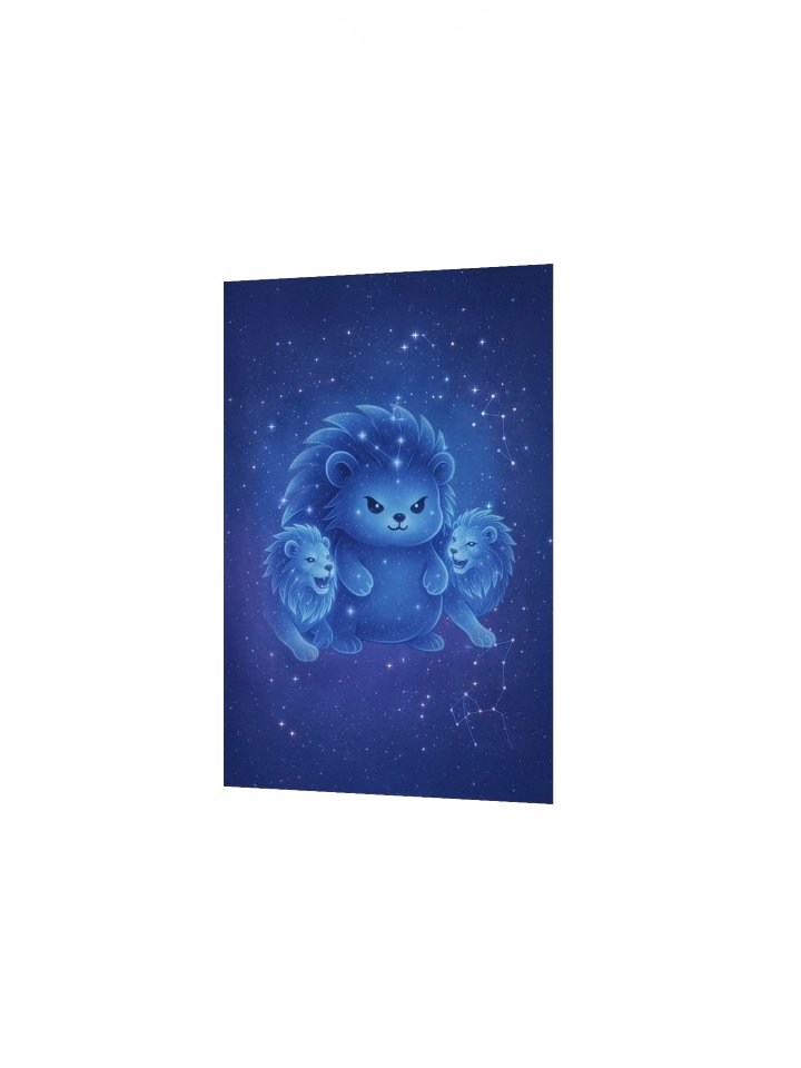 Zodiac hedgie Leo matte poster product image (5)