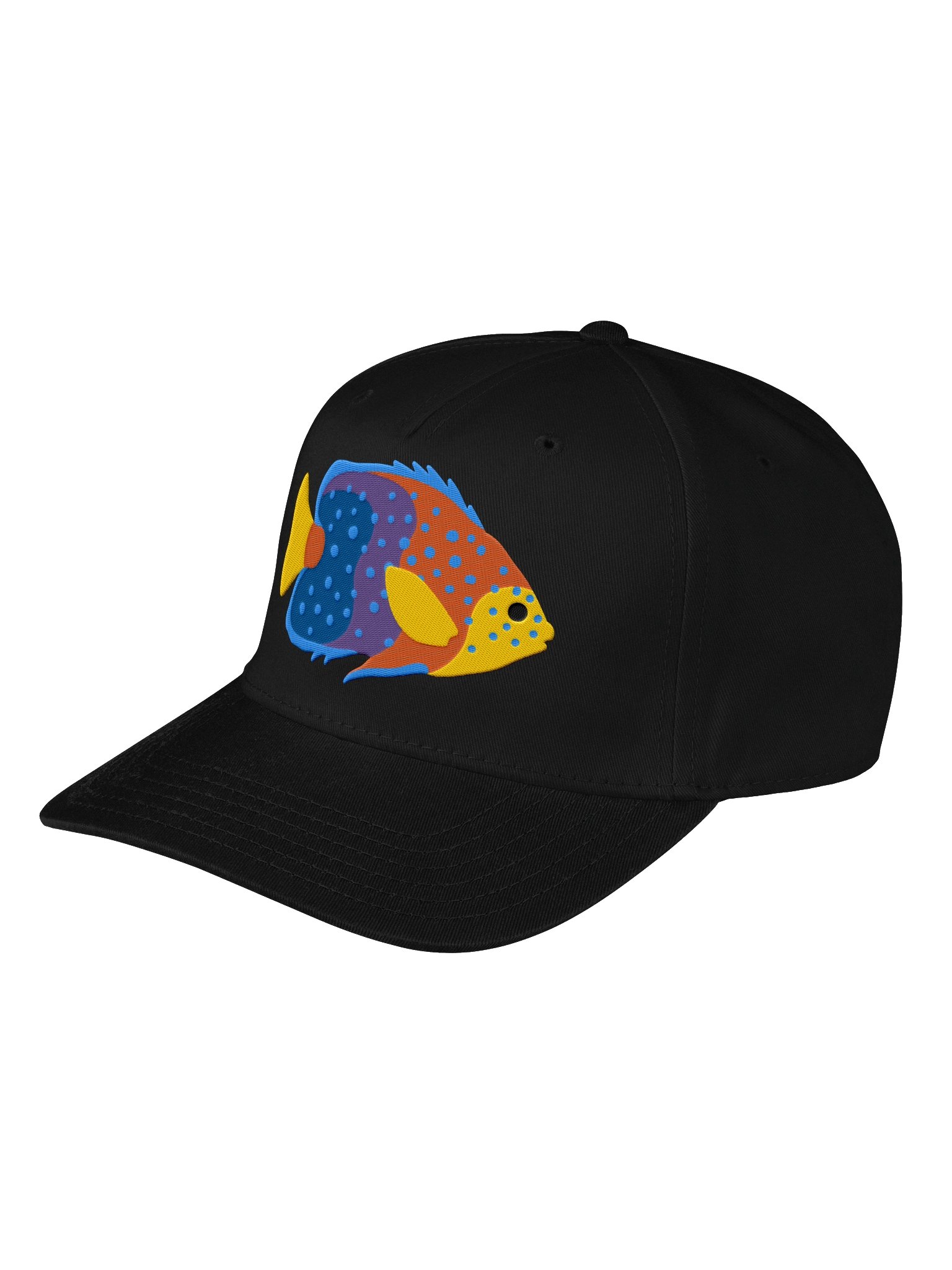 Interruptus Angelfish Mid-Profile Baseball Cap (Embroidered) for Reef and Marine Aquarium Lovers product image (13)