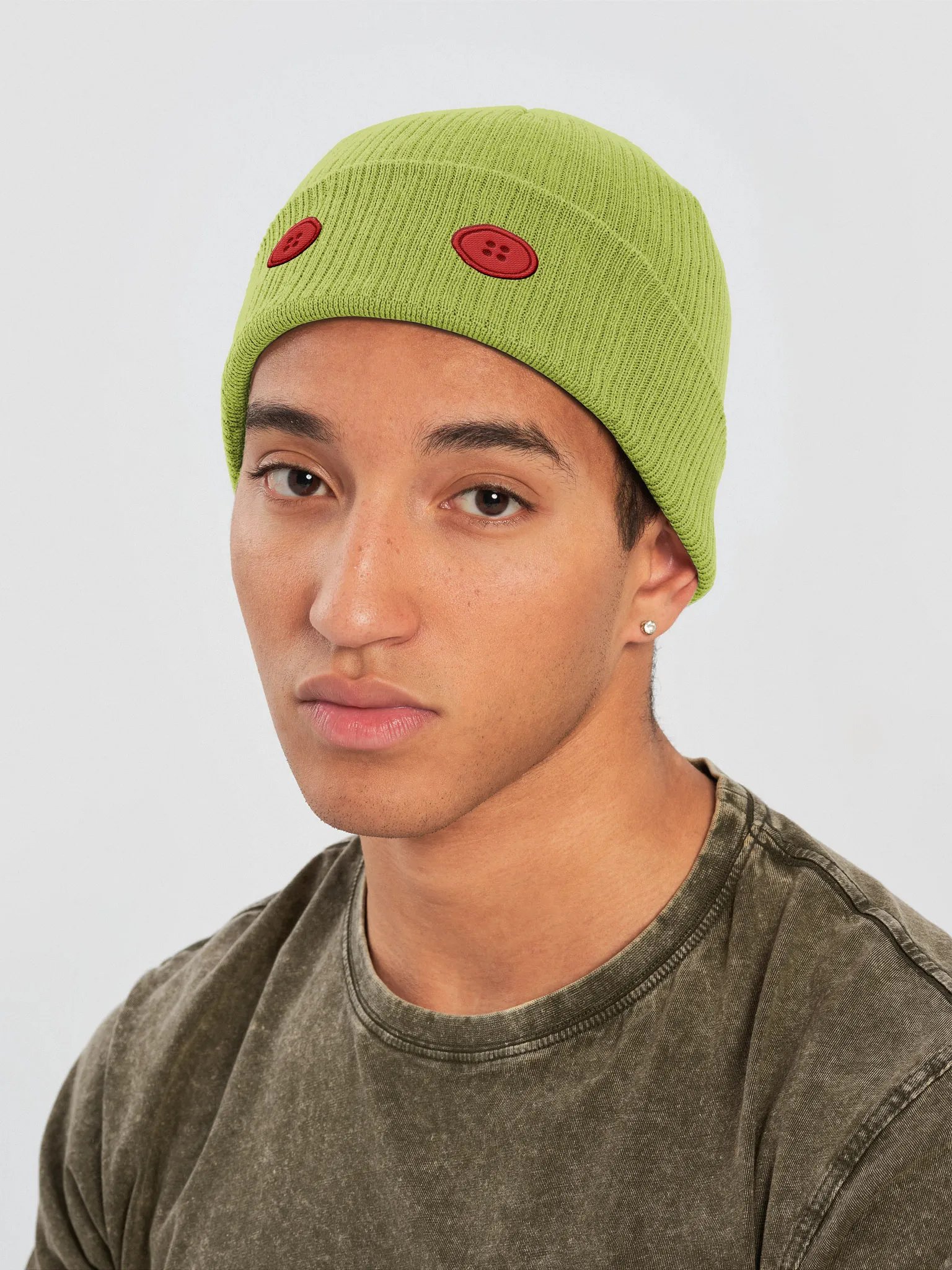 The Eyes Beanie (light green) product image (4)