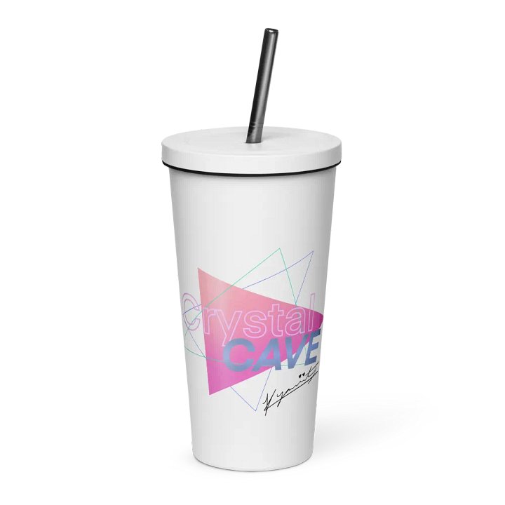 Crystal Cave Insulated Tumbler WHITE product image (1)