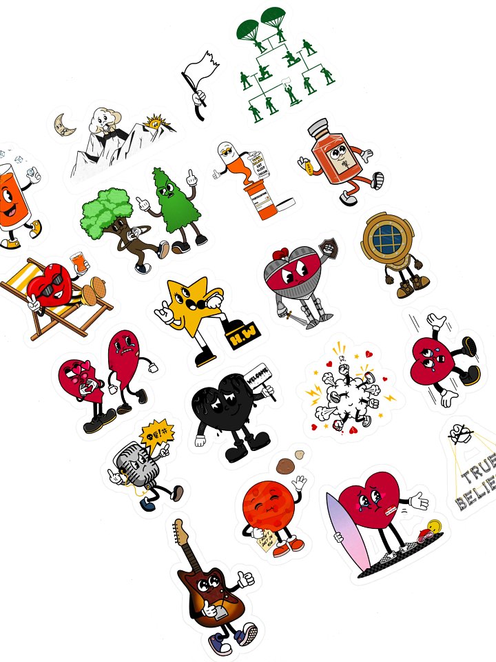 EDAABP Character Sticker Sheet product image (1)