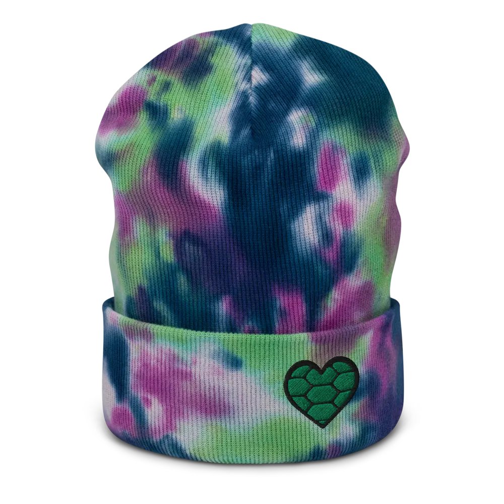 Turtle Heart Tie-Dye Beanie product image (1)