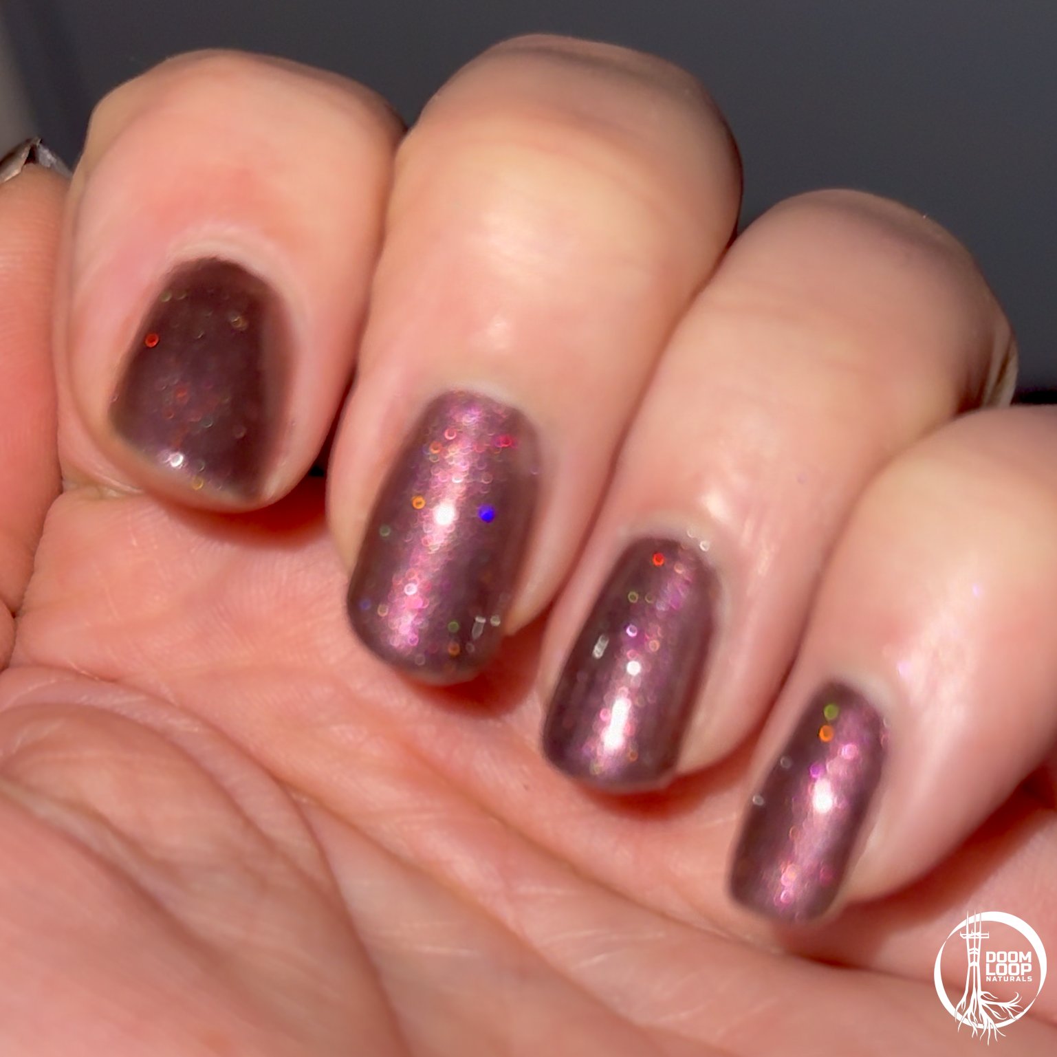 REDSHIFT - Deep Maroon Glitter Nail Polish product image (4)