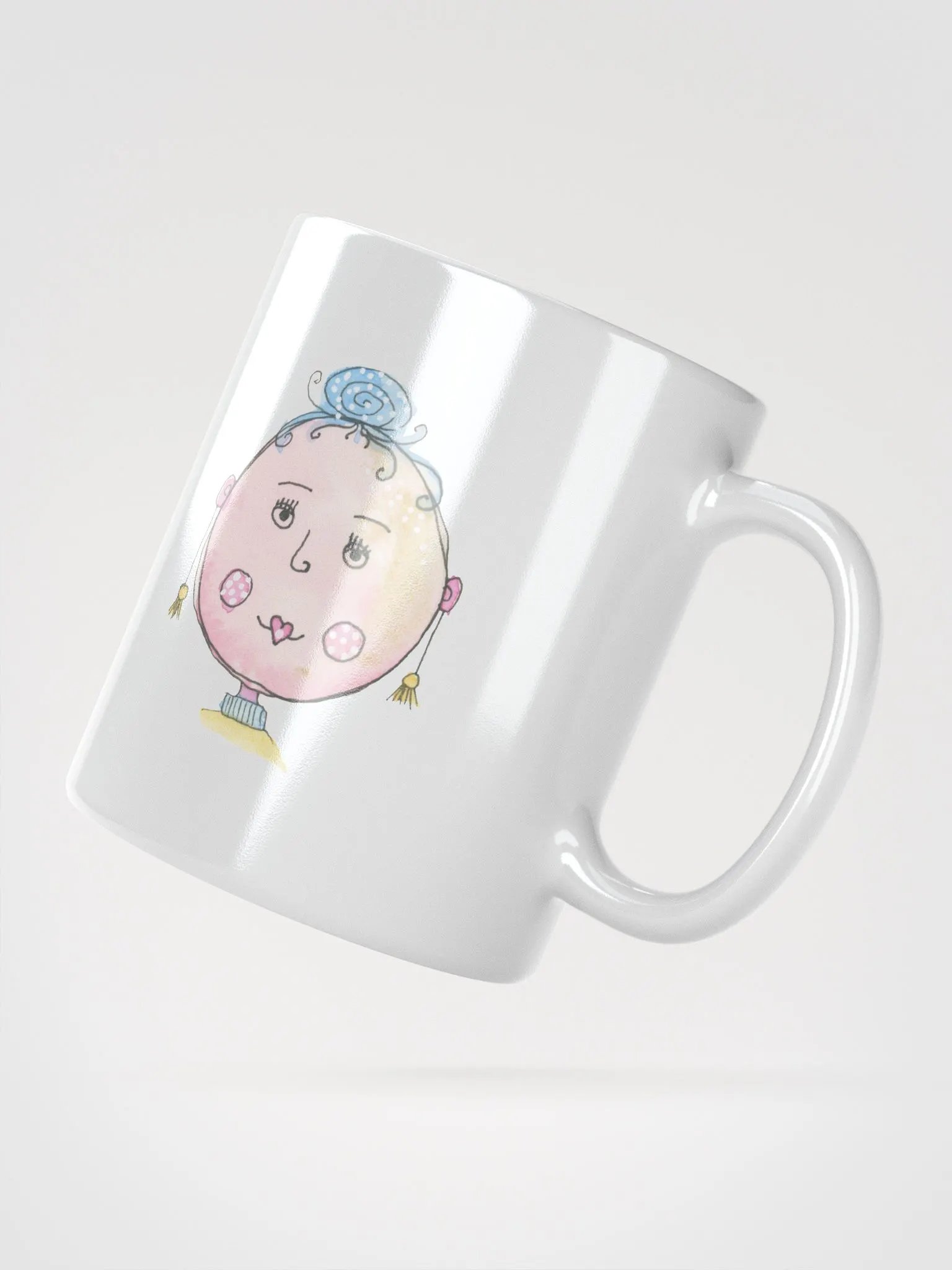 Cheery Faces White Glossy Mug product image (5)