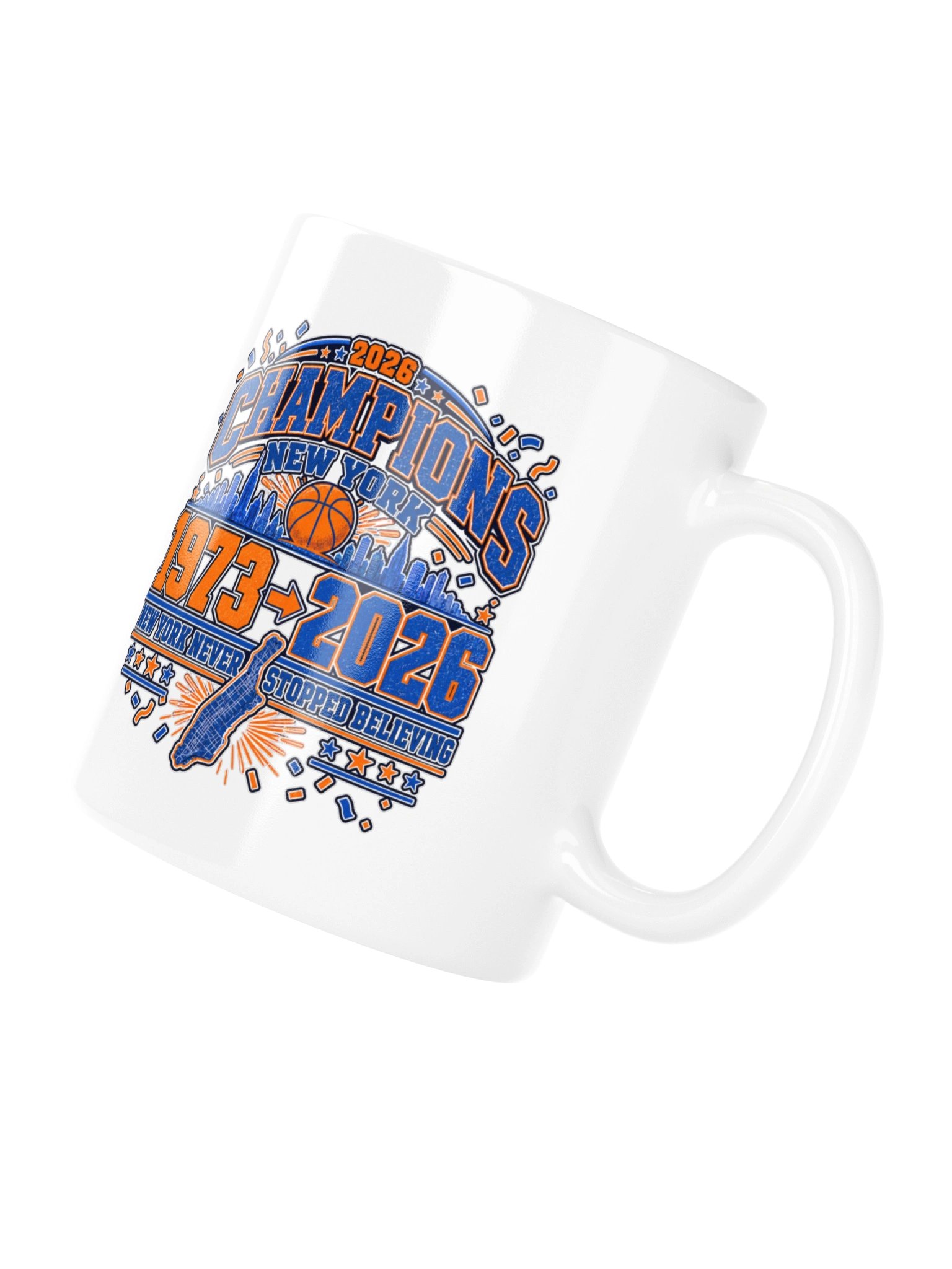 Champions 1973 → 2026: New York Basketball Champions - Mug product image (10)