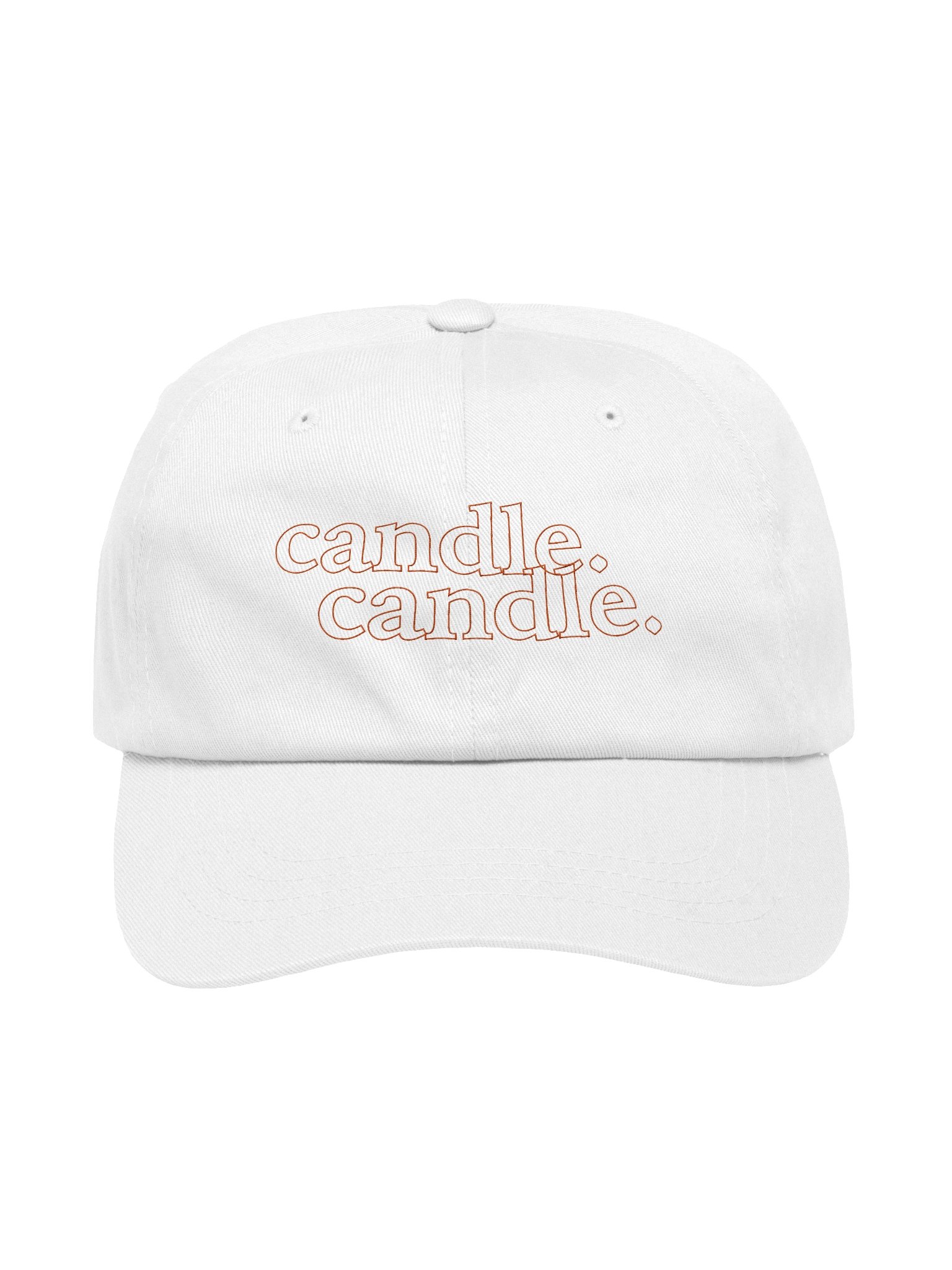 Candle Logo Hat (Orange Text) product image (1)