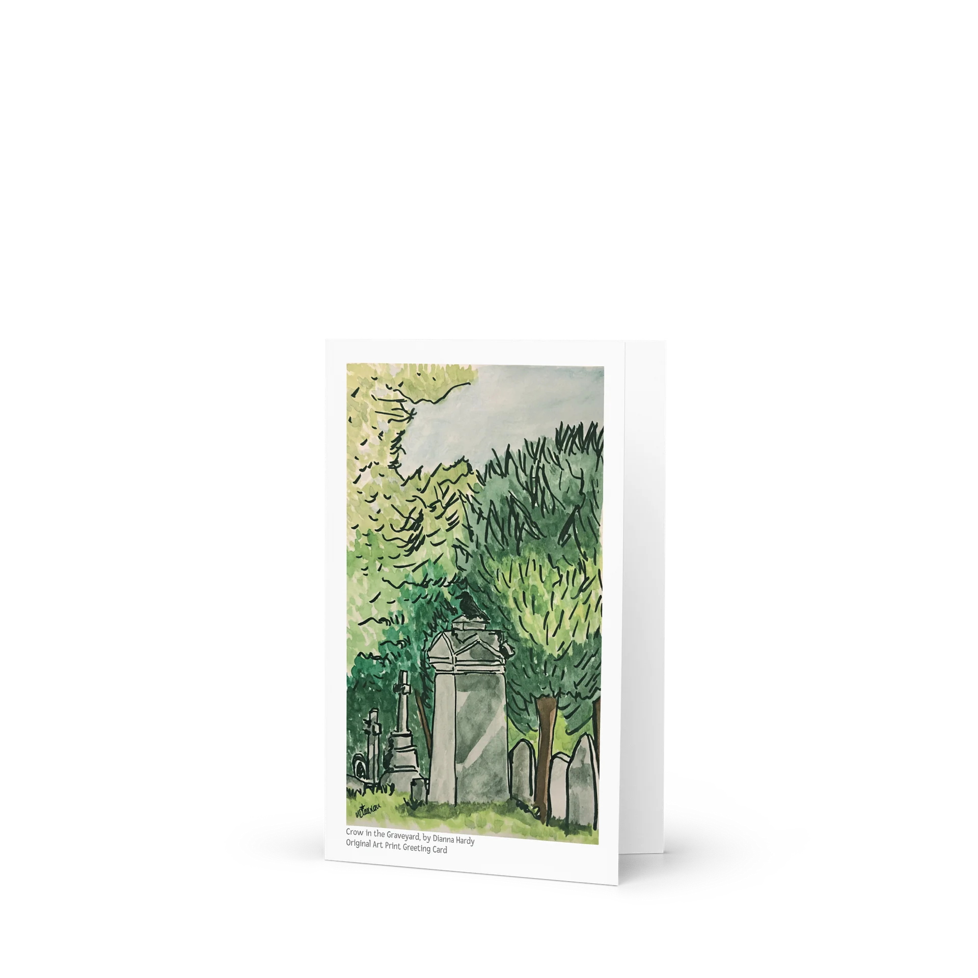 Crow in the Graveyard Greeting Card product image (2)