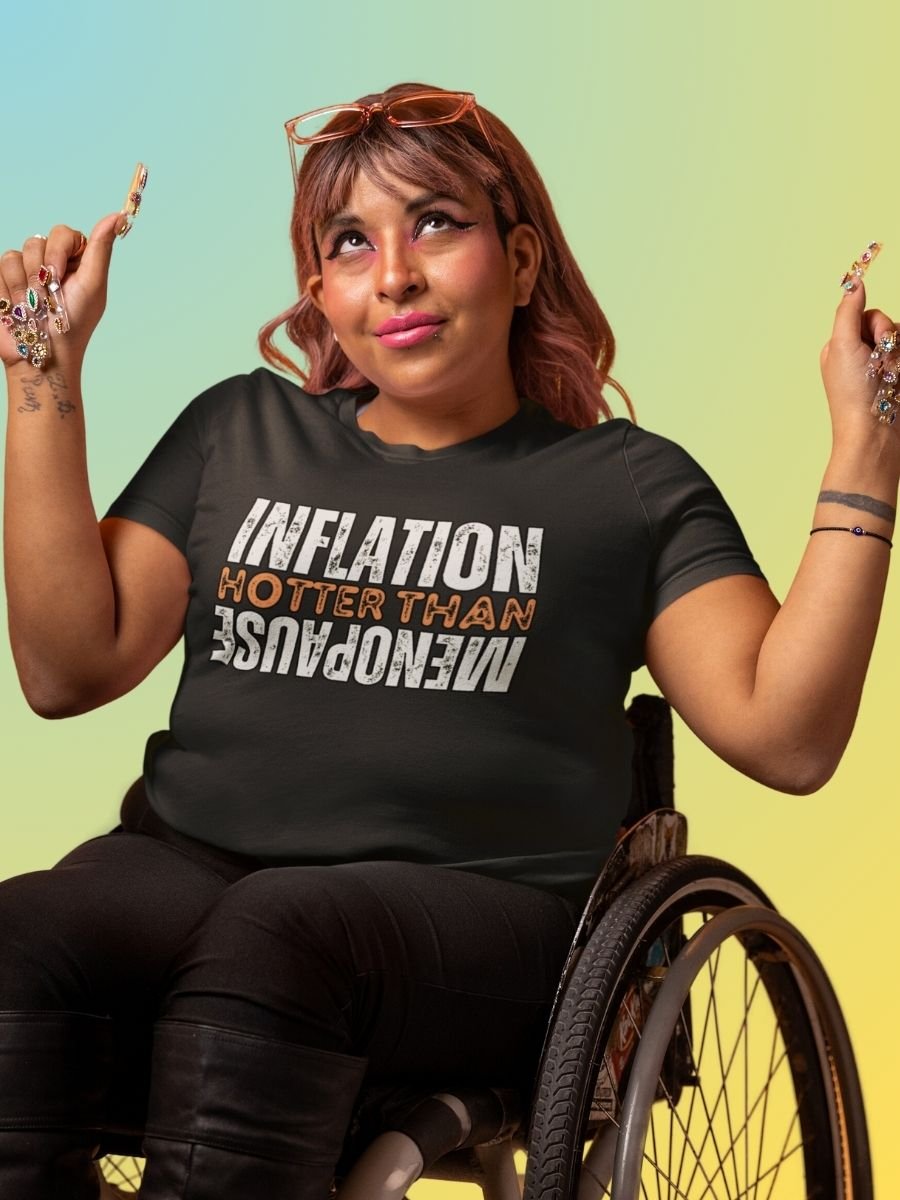 Funny Inflation Hotter Than Menopause Relaxed Fit T-Shirt product image (1)
