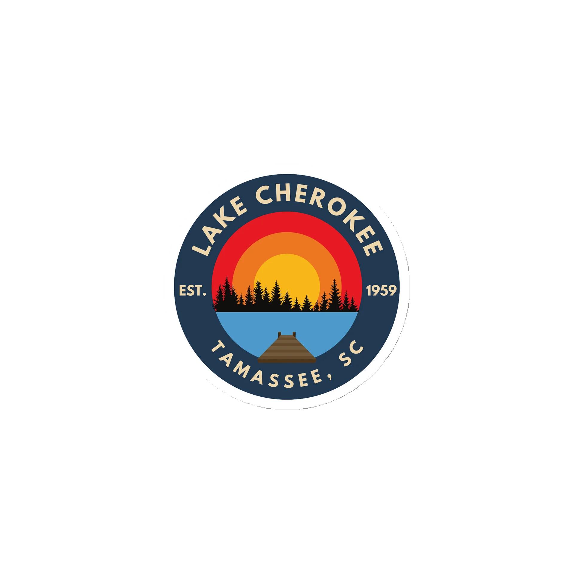 Lake Cherokee Sunset Magnet product image (1)