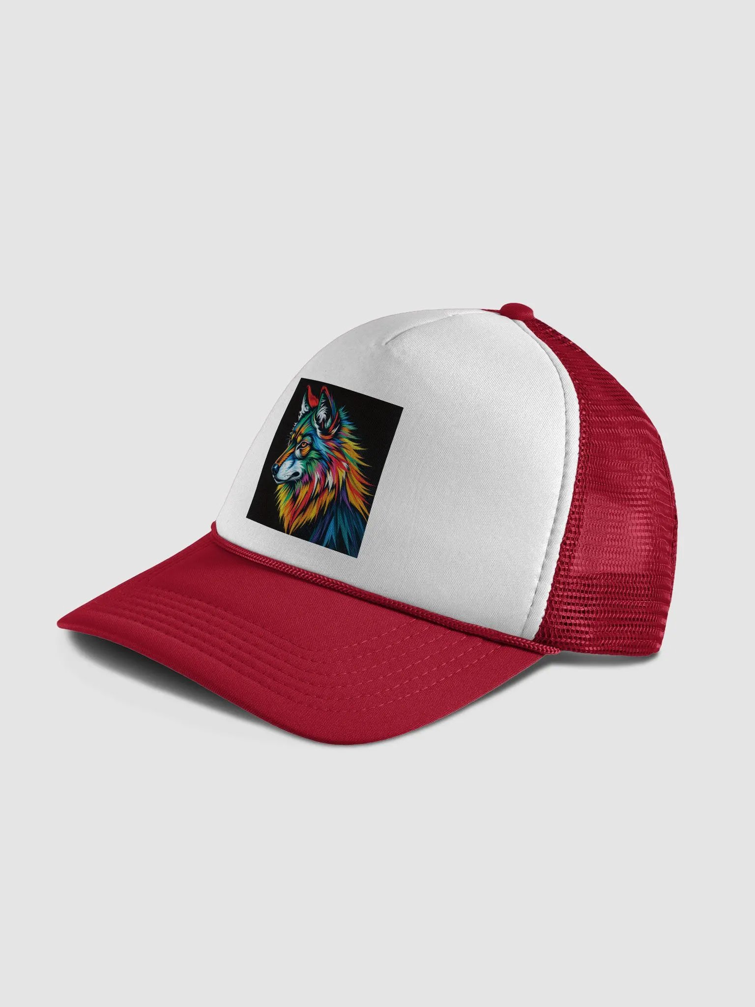 Vibrant Wolf Foam Trucker Hat product image (4)