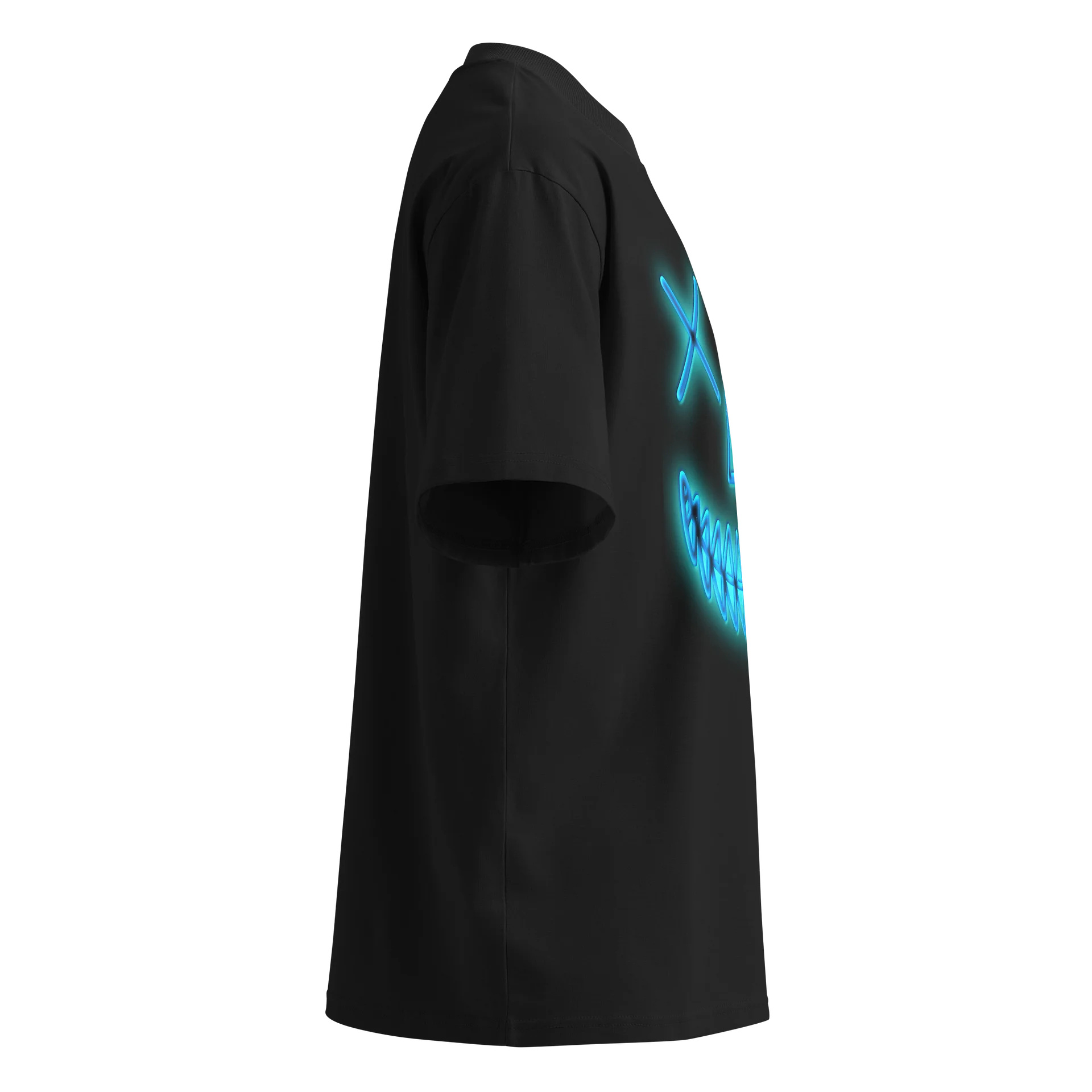 Smile - Neon Blue - Stanley/Stella Unisex Organic Oversized T-Shirt SATU020 product image (10)