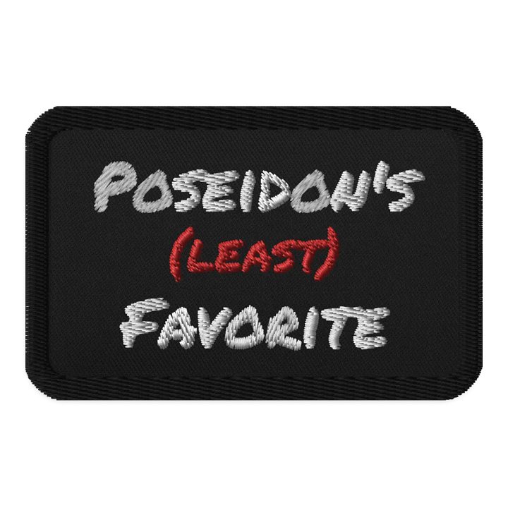 Poseidon's (least) Favorite Embroidered Patch (3.5 ×2.25 in) product image (1)