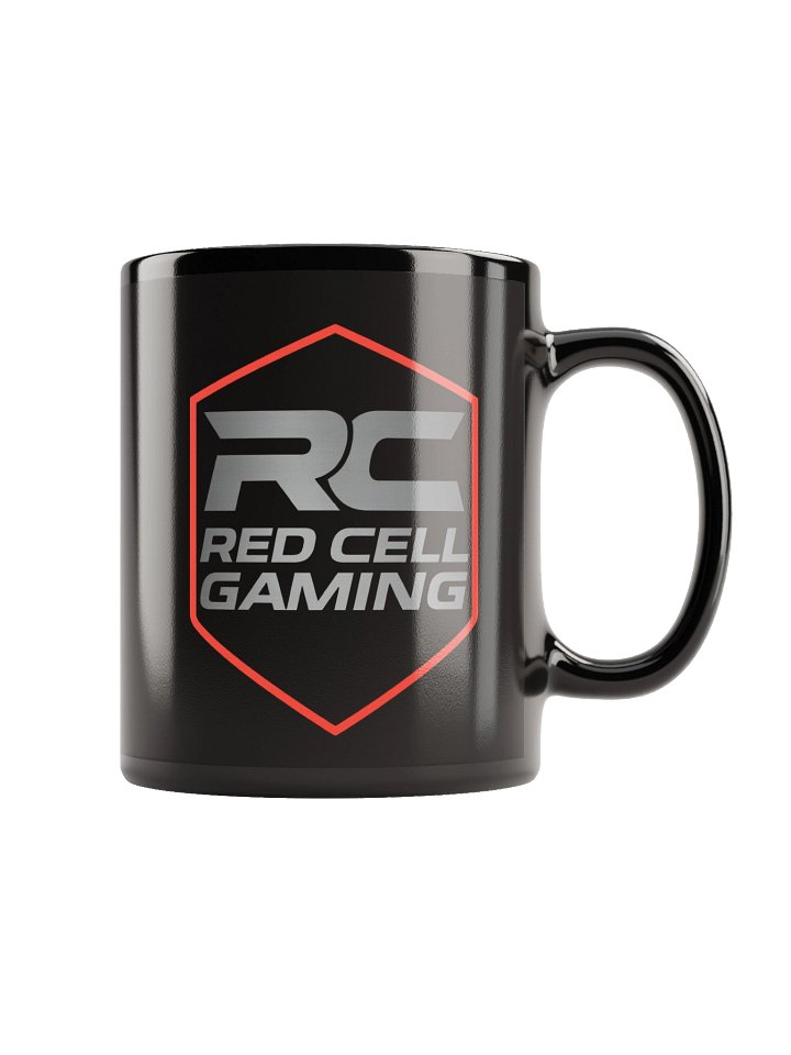 Red Cell Gaming Logo Black Glossy Mug product image (1)