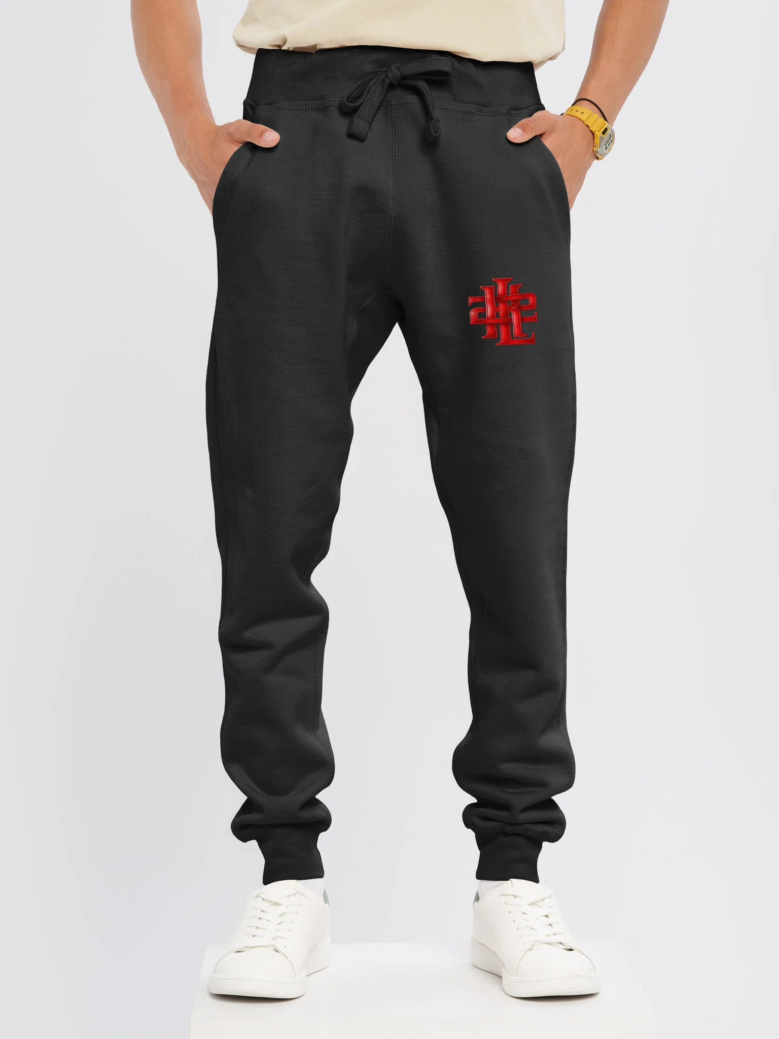 Red Monogram H/R Fleece Joggers product image (9)