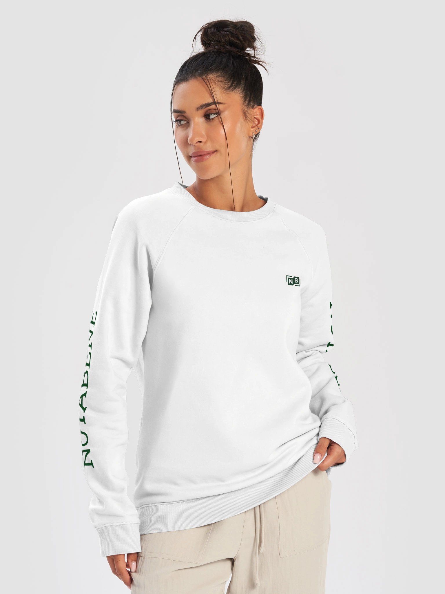 Notabene Minimal Logo Organic Raglan Sweatshirt product image (5)