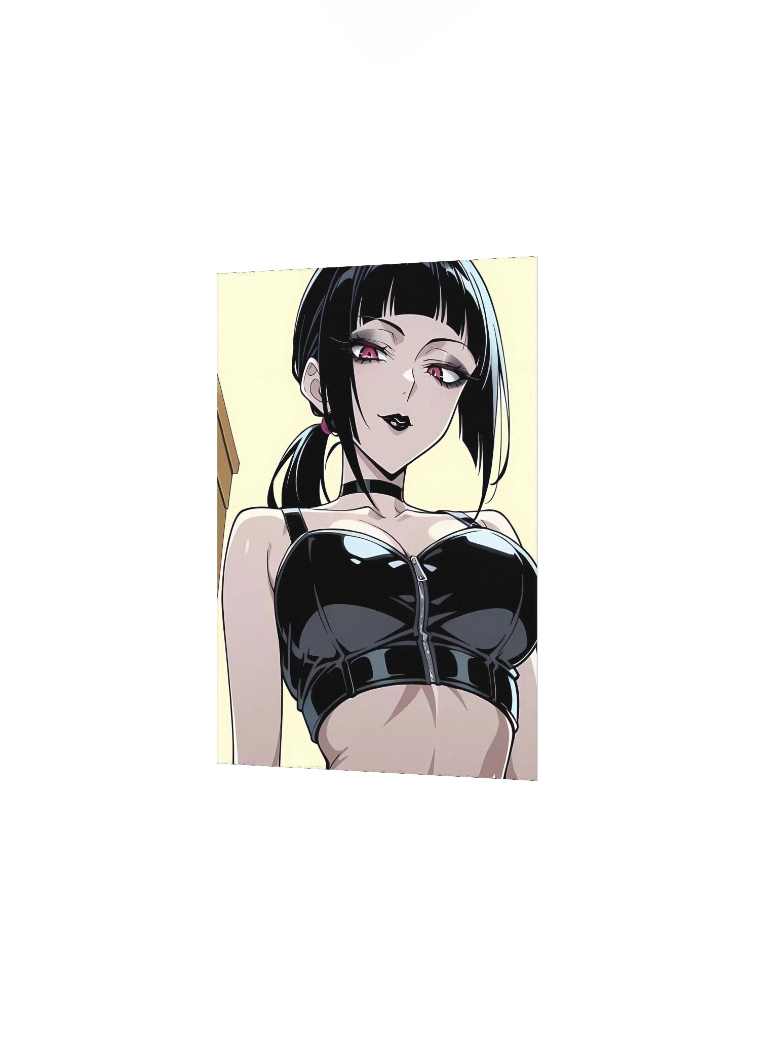 Luna Rain Original Character Emo Matte Poster | Red Eyes Latex Bust Aesthetic Museum Quality product image (13)