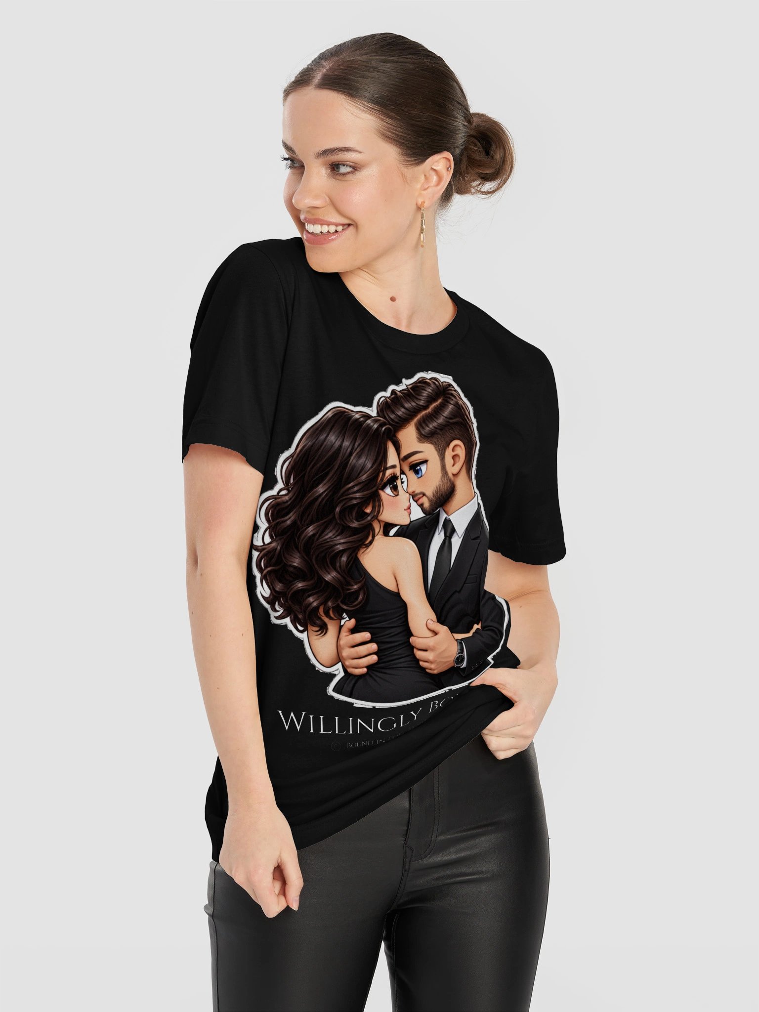 "Willingly Bound" - Chibi Couple Graphic Tee product image (11)
