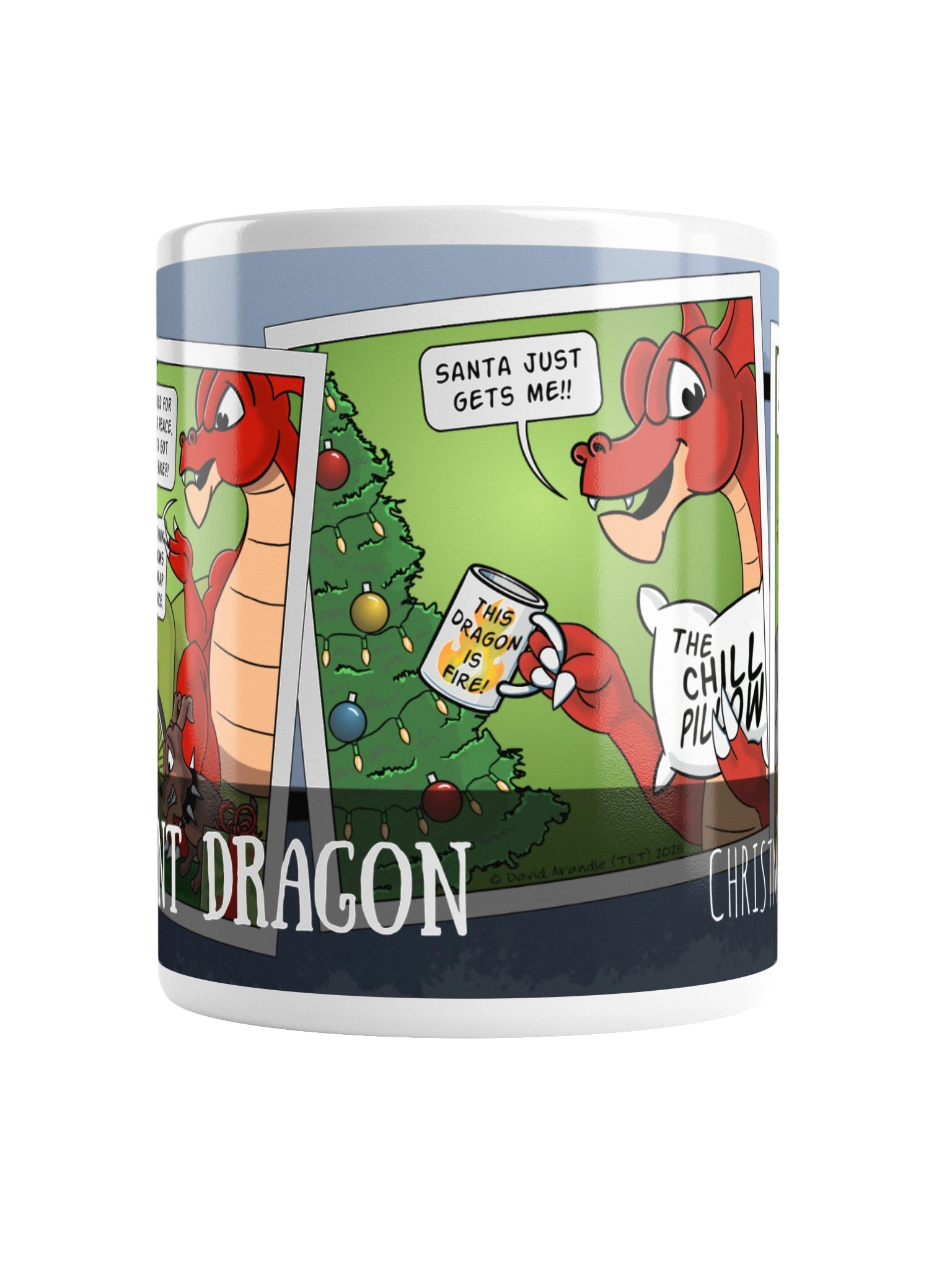 Resident Dragon Comic Christmas Day Spirit Three-Panel Mug product image (2)