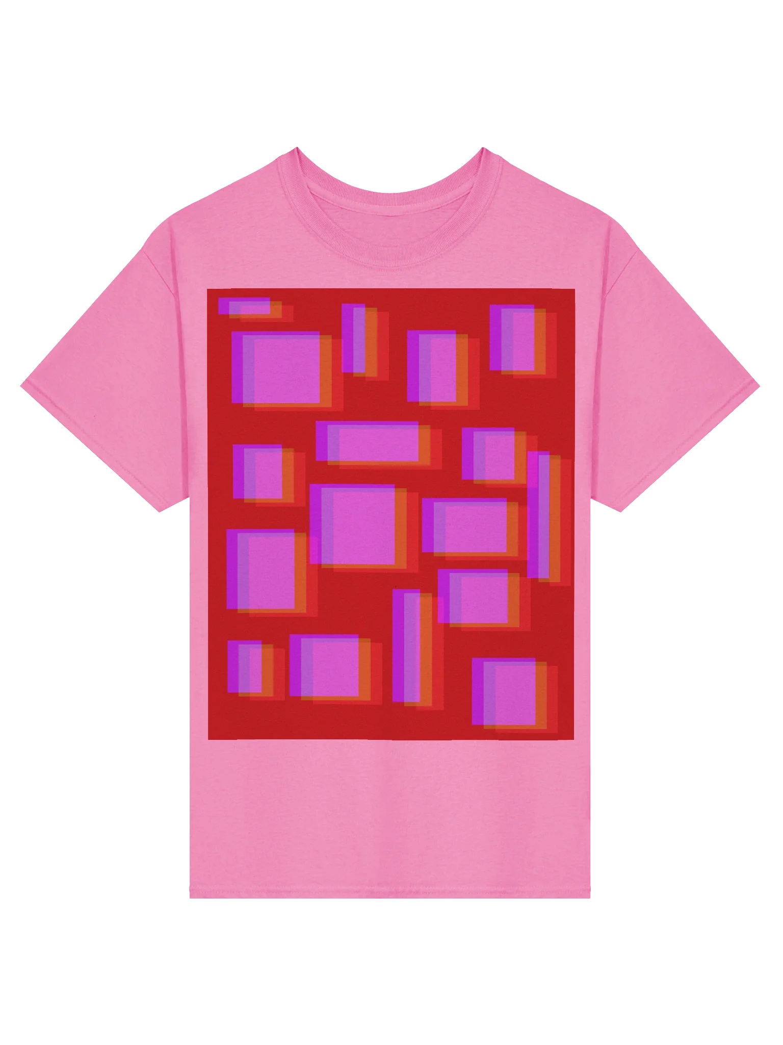 Vibrant Layered Rectangles T-Shirt product image (1)