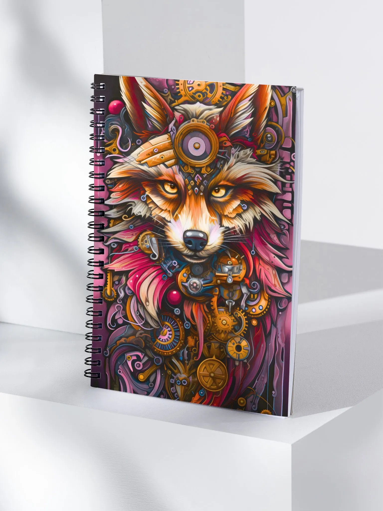 Steampunk Fox Spiral Notebook product image (4)