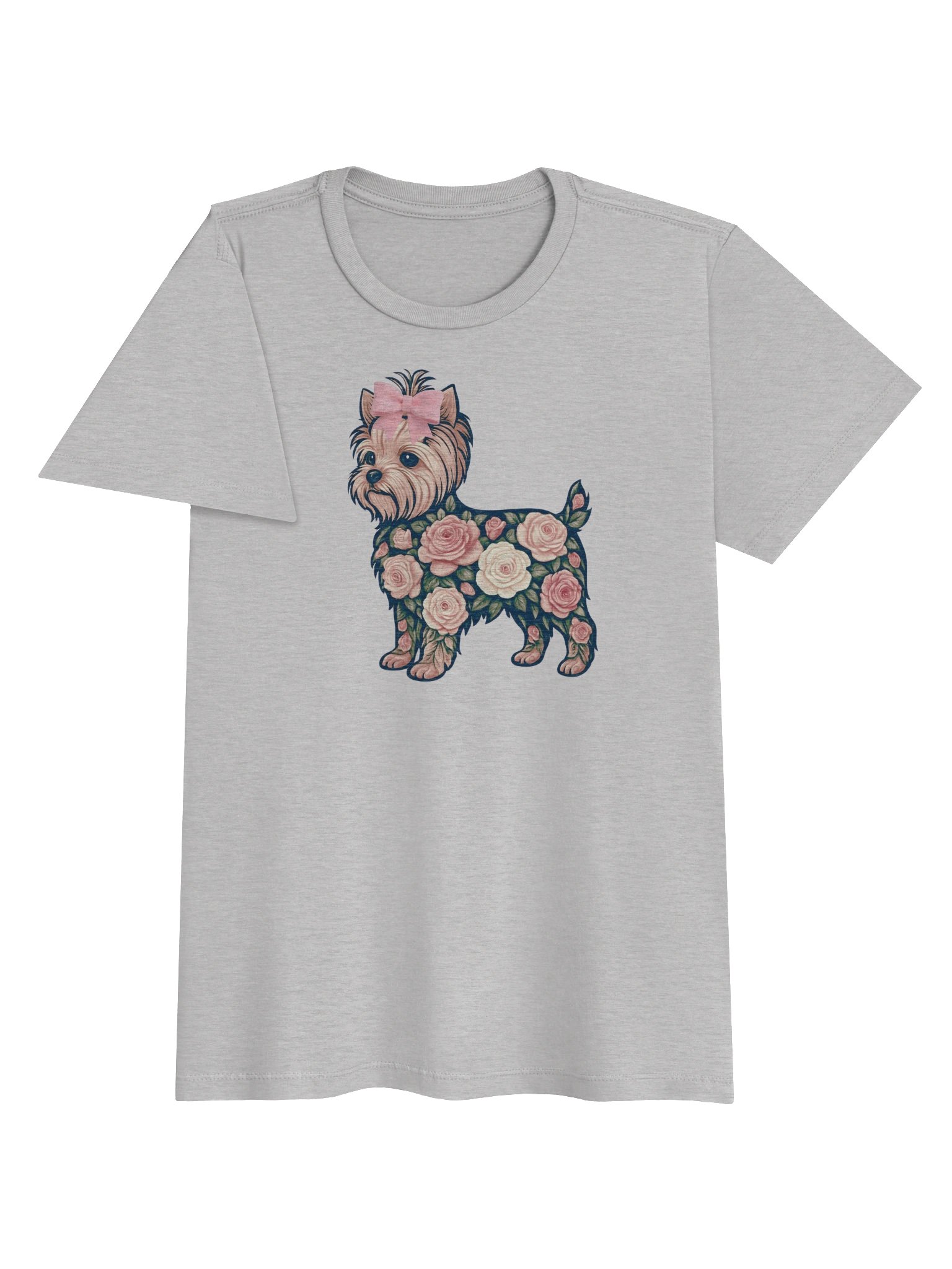 Floral Yorkie Women's Tee product image (18)