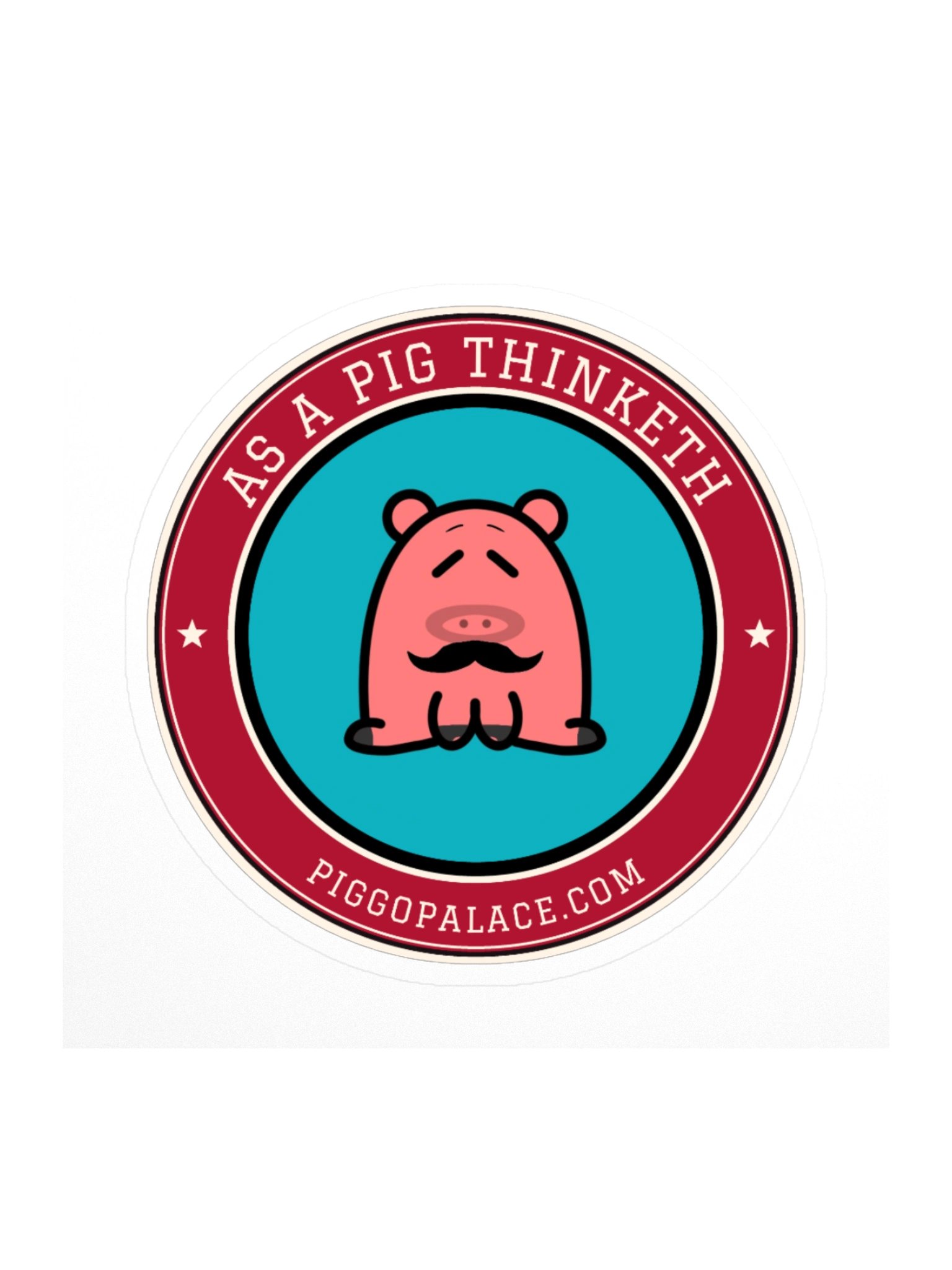 Fancy Piglet Sticker | As a Pig Thinketh product image (2)