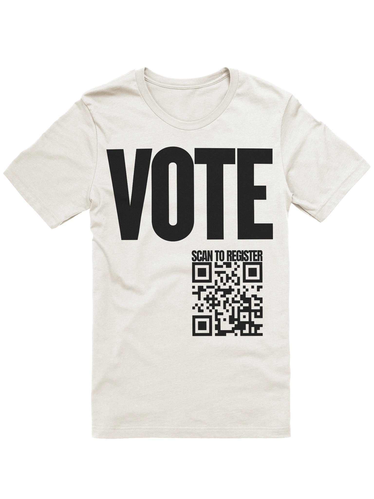 VOTE Scan to Register QR Code T-Shirt - Being Liberal product image (5)