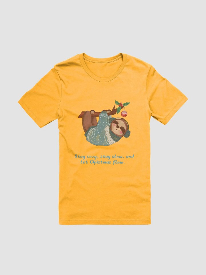 Cozy Sloth Christmas T-Shirt product image (1)