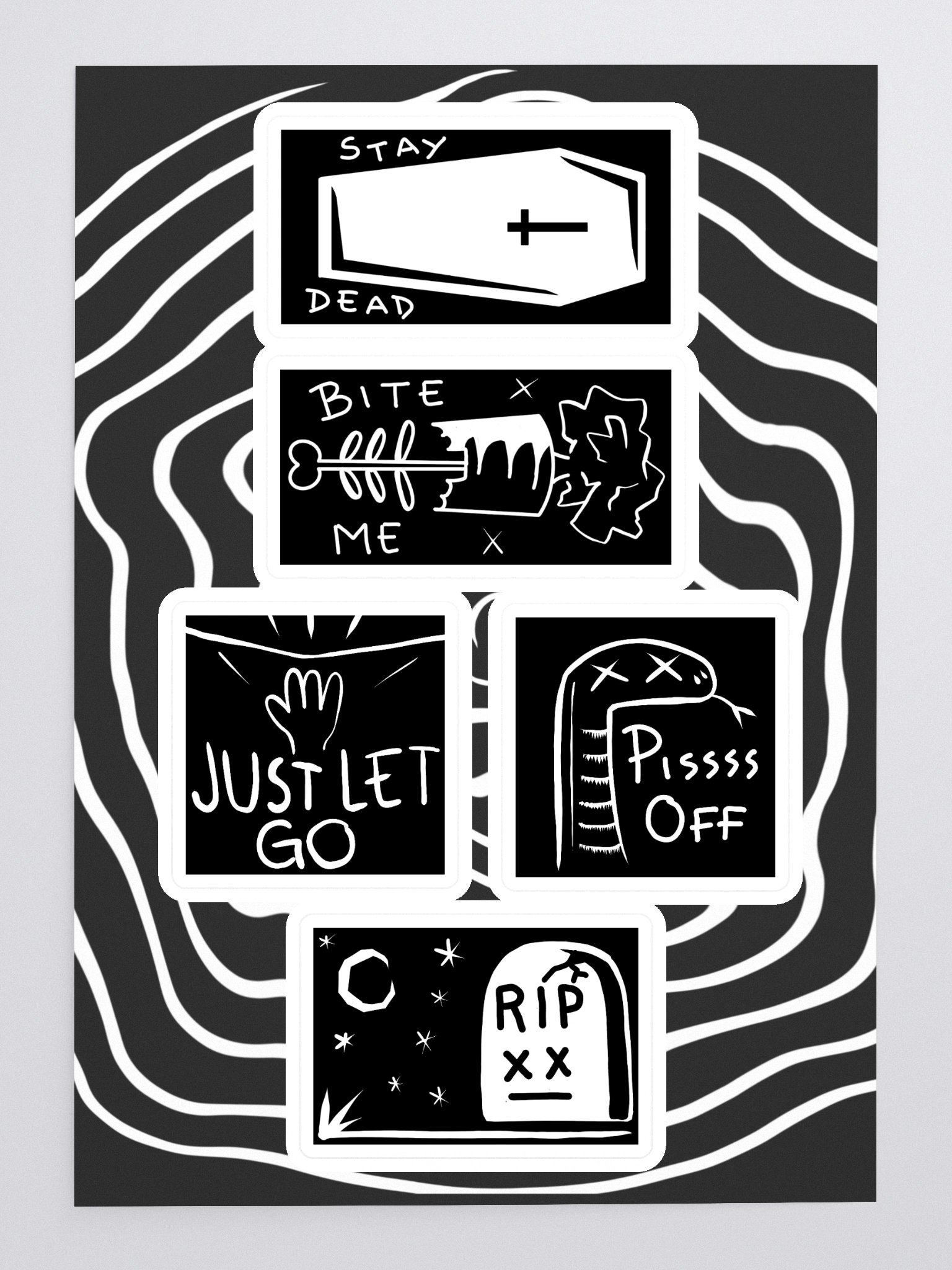 DEATH BY BOOTY XX STICKER PACK B-SIDES product image (3)