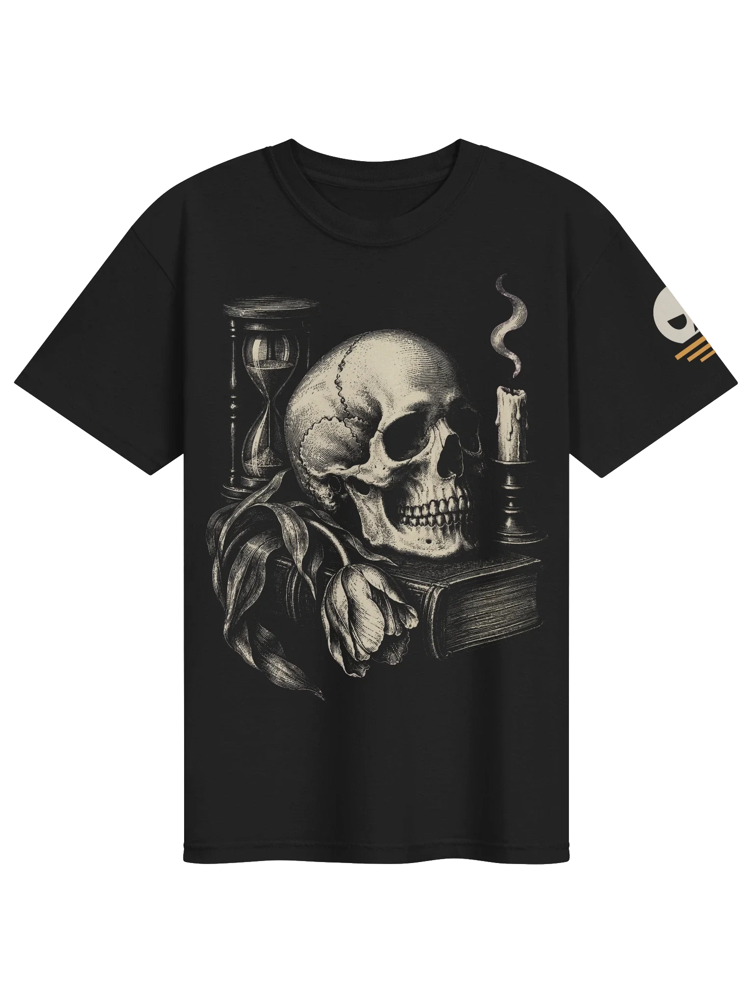 Vanitas Skull Tee, Black