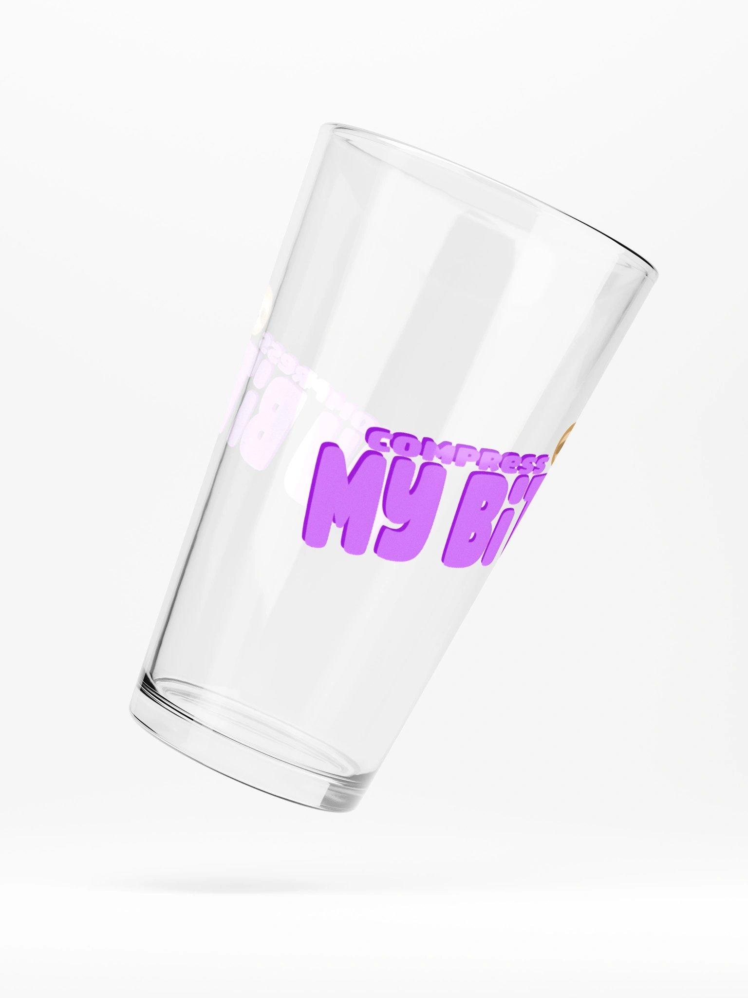 Compress My Bits Pint Glass product image (3)