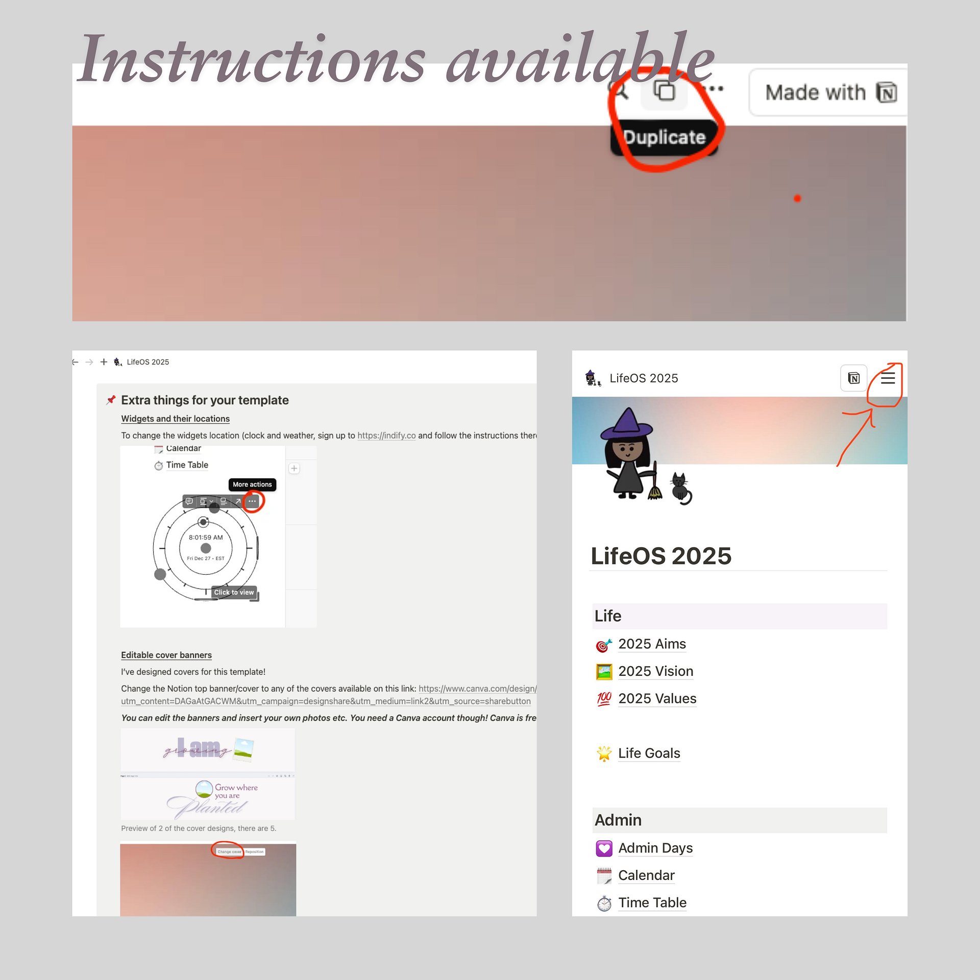 LifeOS 2025 - Template for Notion (digital download) product image (3)