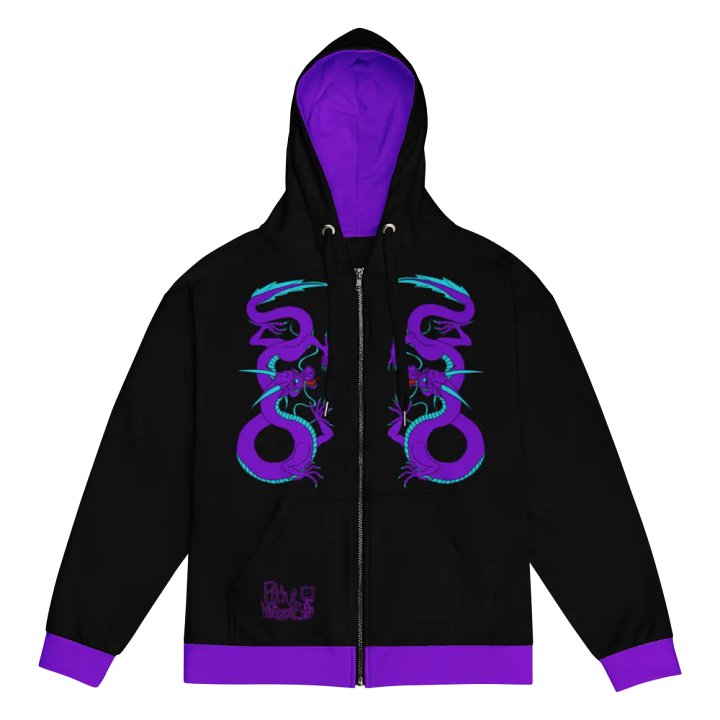 Dragon zip up hoodie product image (1)