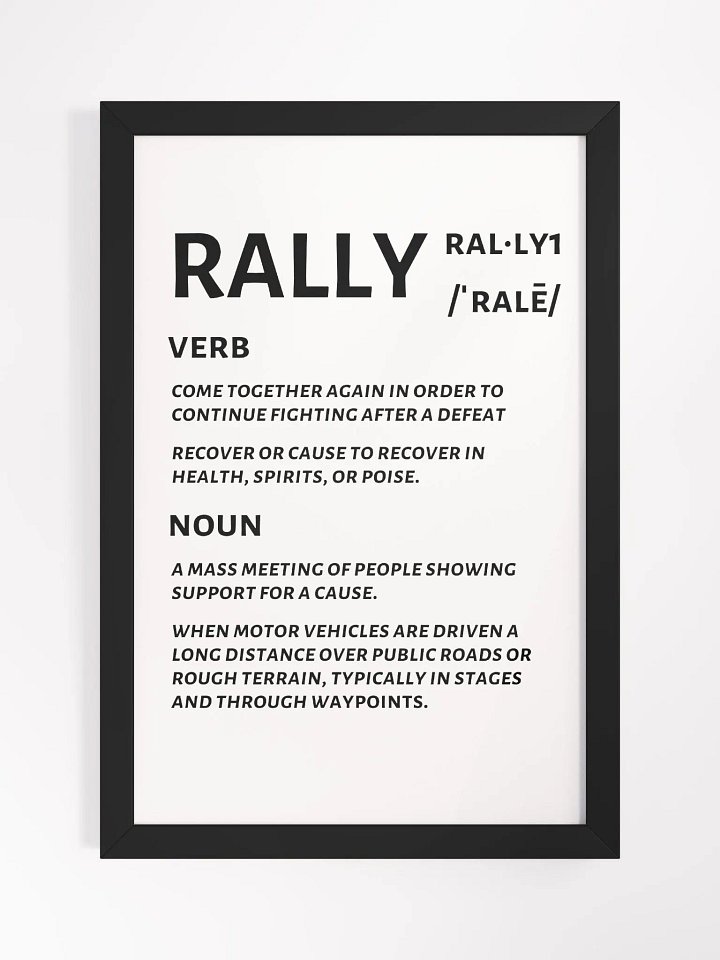 Rally Defined Print product image (1)