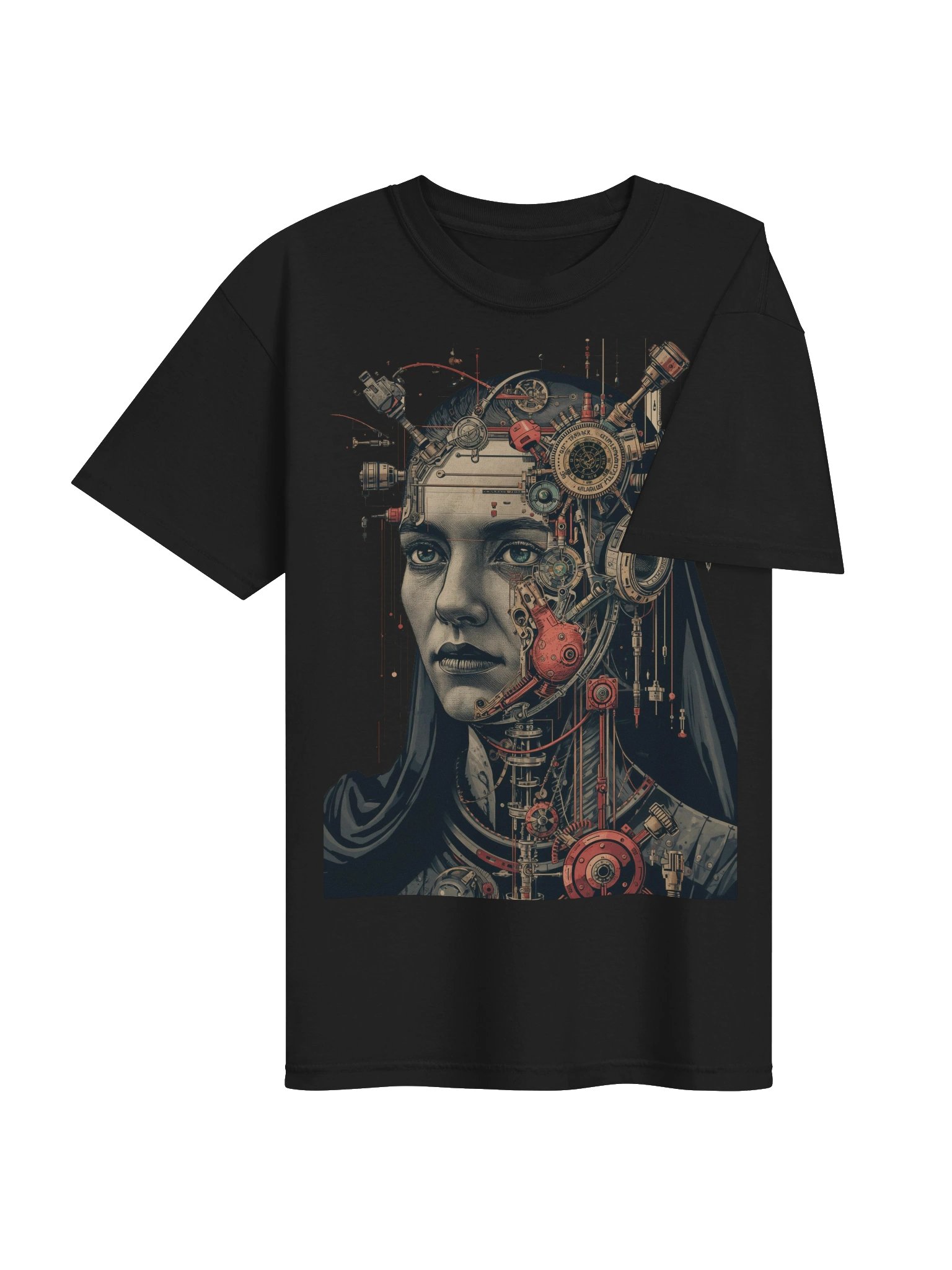 Cyborg Dream Portrait Heavyweight T-Shirt product image (7)
