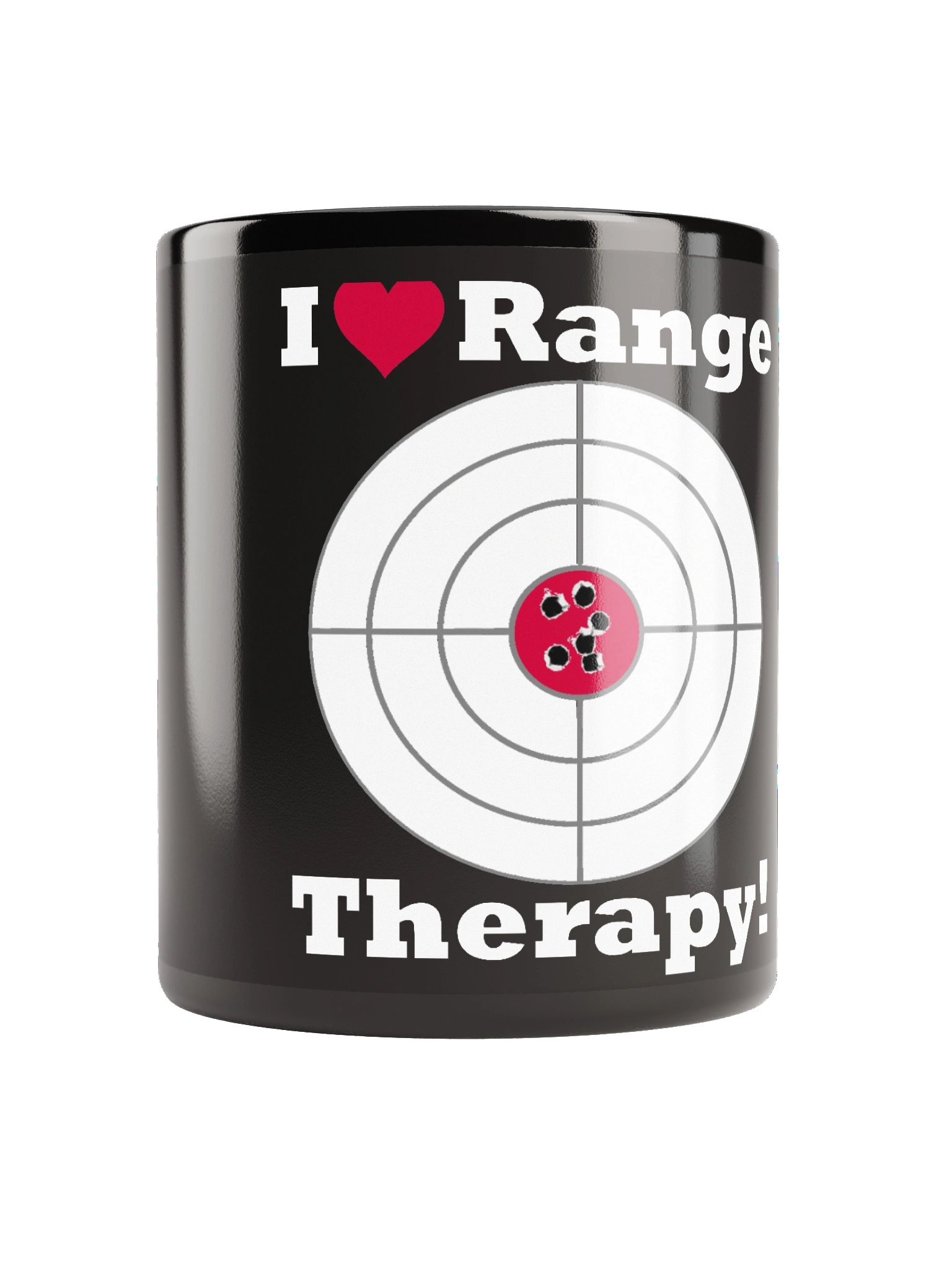 I LOVE Range Therapy Black Glossy Mug product image (1)