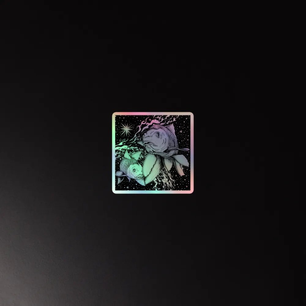 Pisces Zodiac, Holographic Sticker Sheet product image (2)