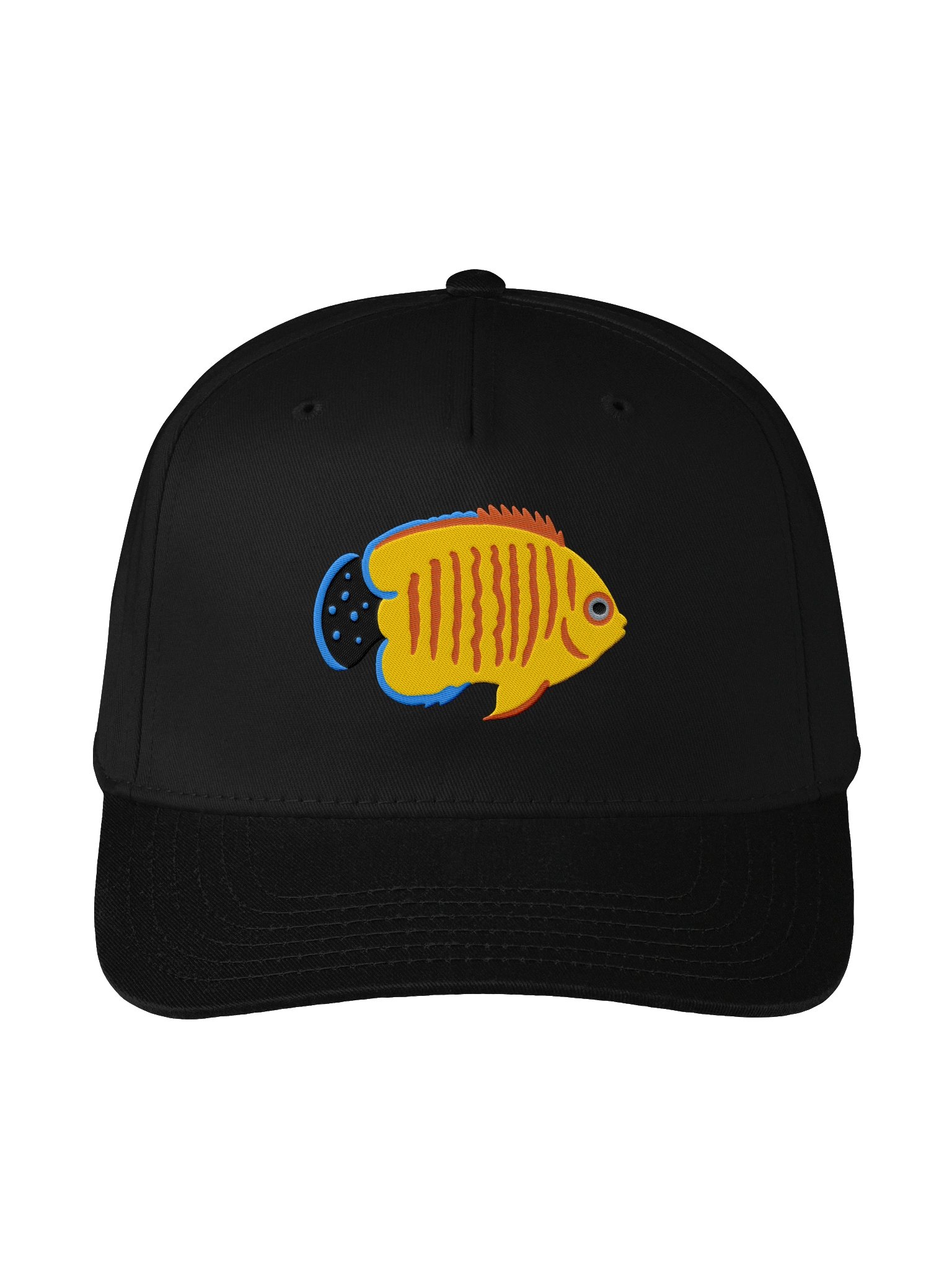 Hybrid Eibli Angelfish Embroidered Baseball Cap | Reef Fish Hat for Saltwater Aquarium Lovers product image (1)