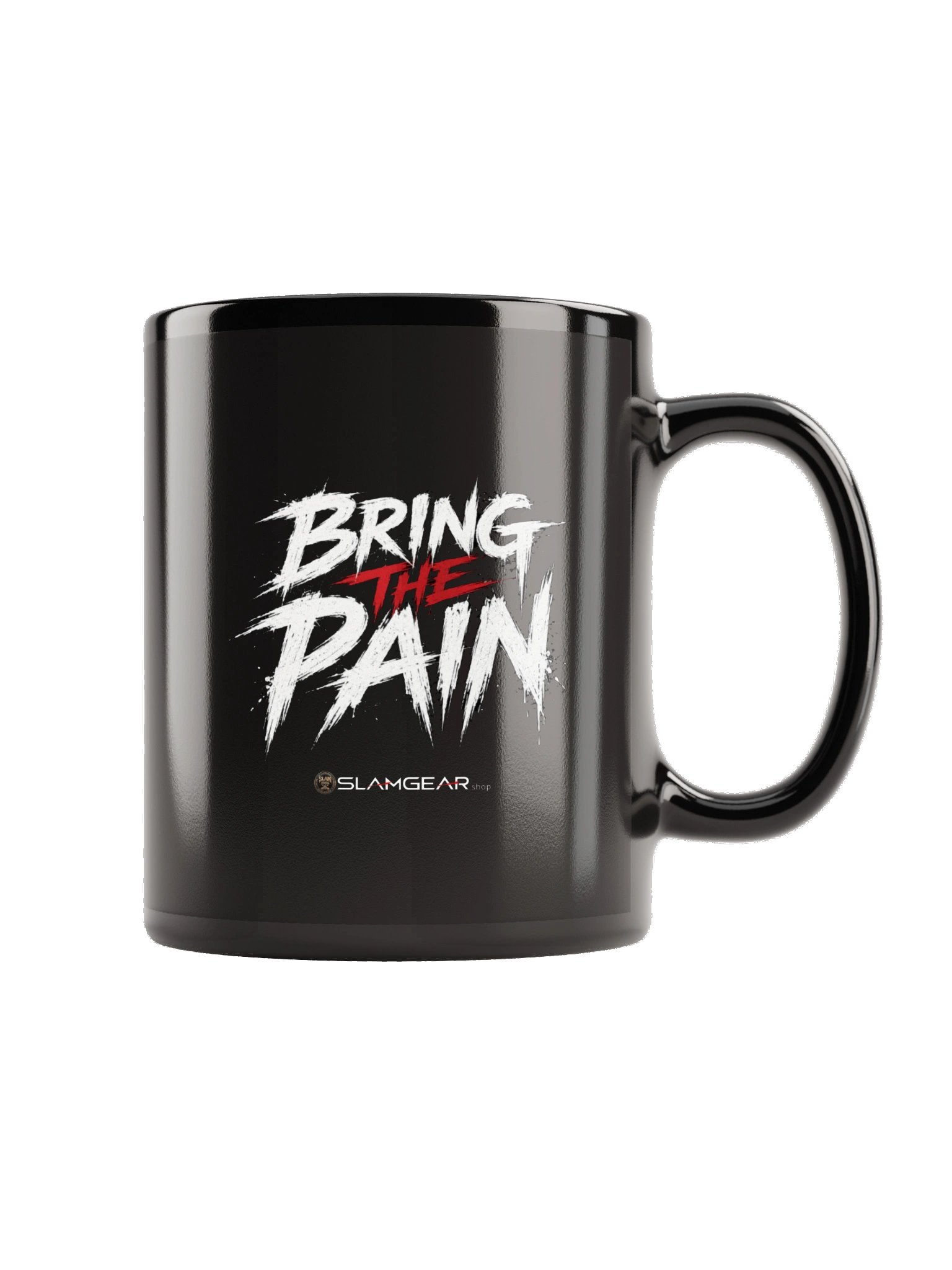 Bring the Pain Black Glossy Mug (FRONT AND BACK) product image (2)