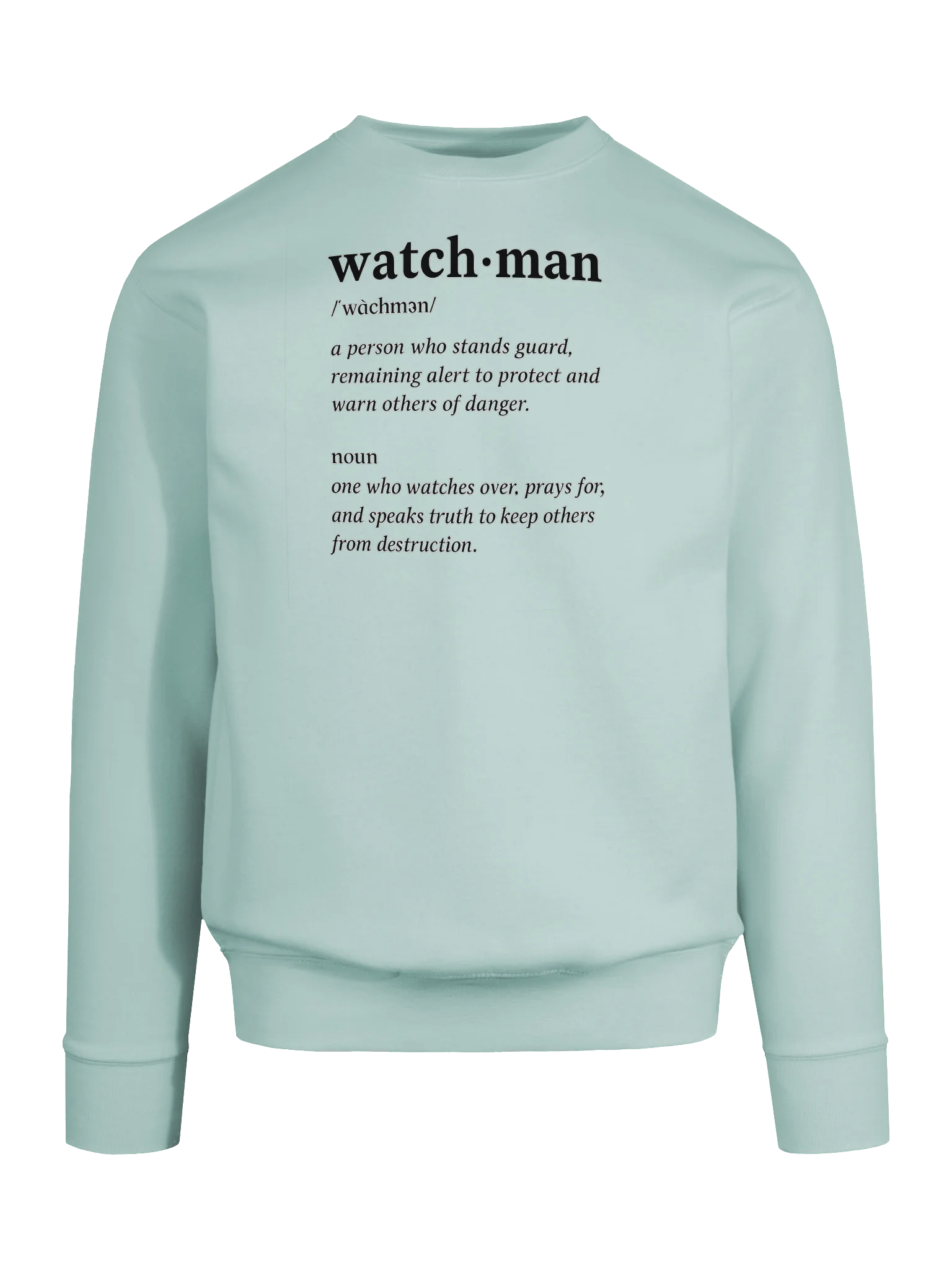 Watchman Sweatshirt | Ezekiel 33:7 | Stand Alert. Pray Boldly. Speak Truth. product image (9)
