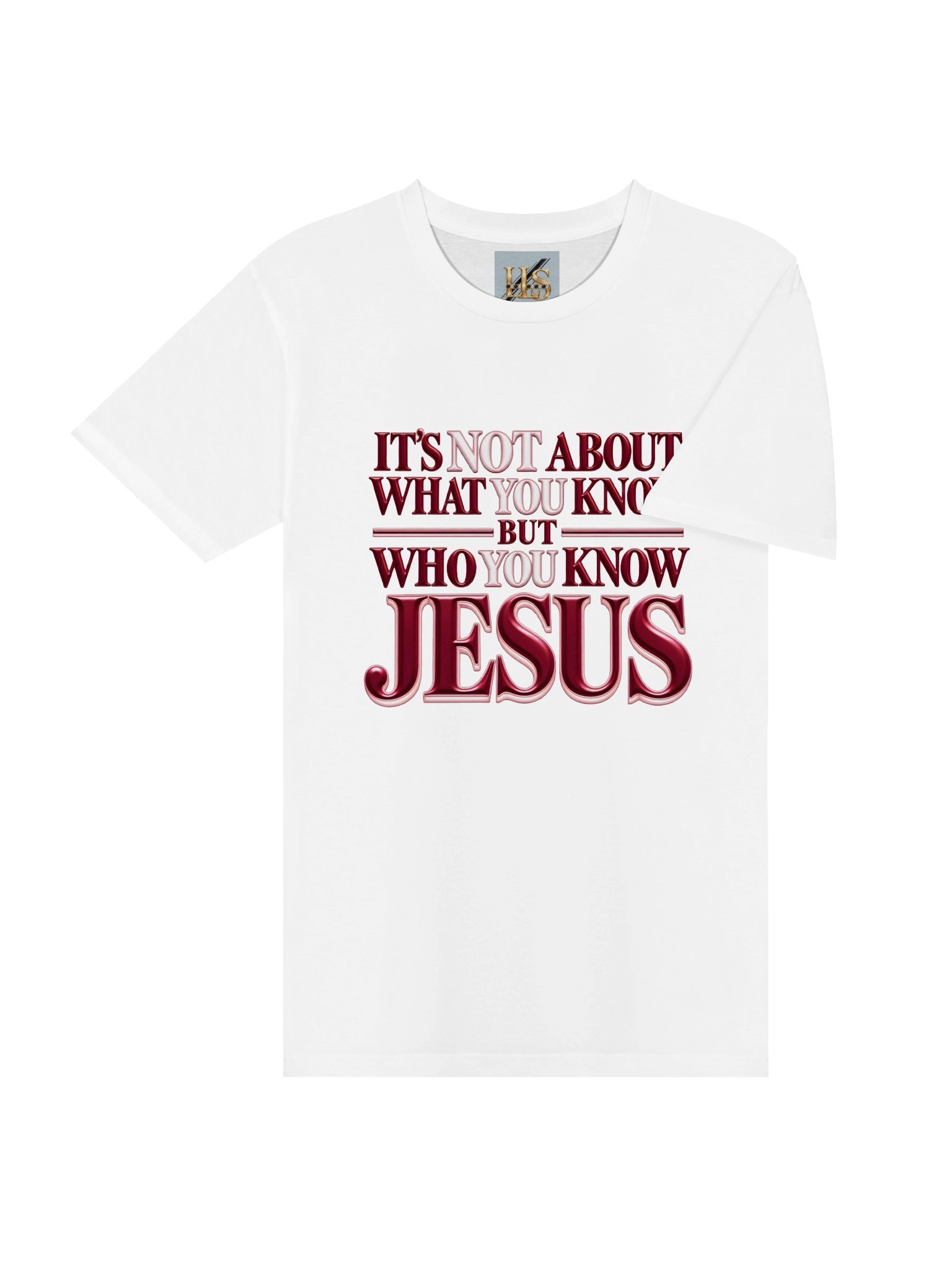 Who You Know: JESUS Burgundy & Blush Men’s Edition T-Shirt product image (4)