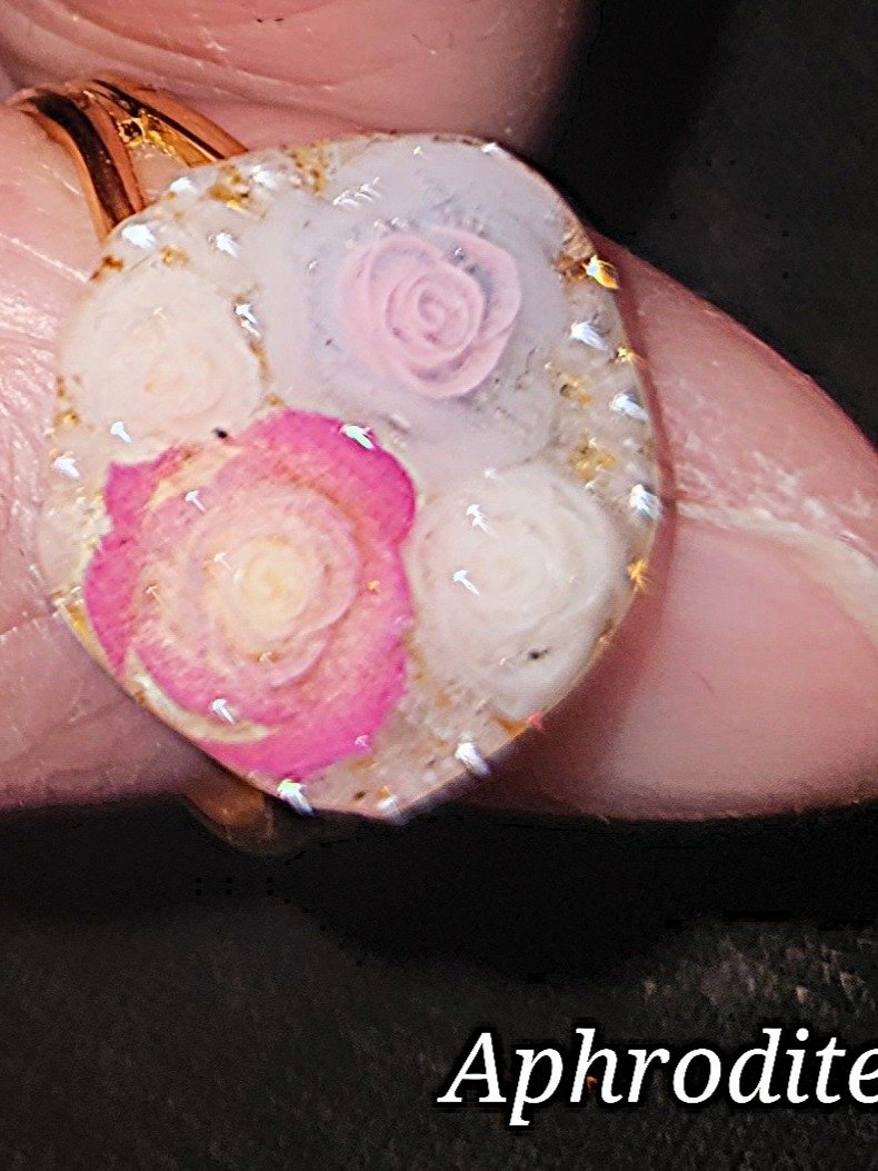 crystal or floral adjustable ring product image (3)